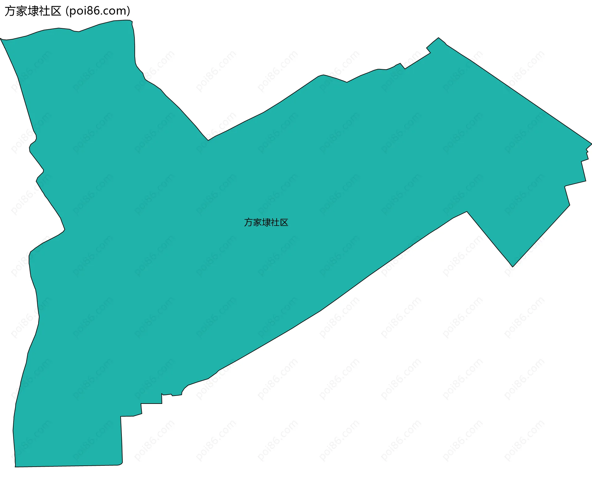 方家埭社区边界地图