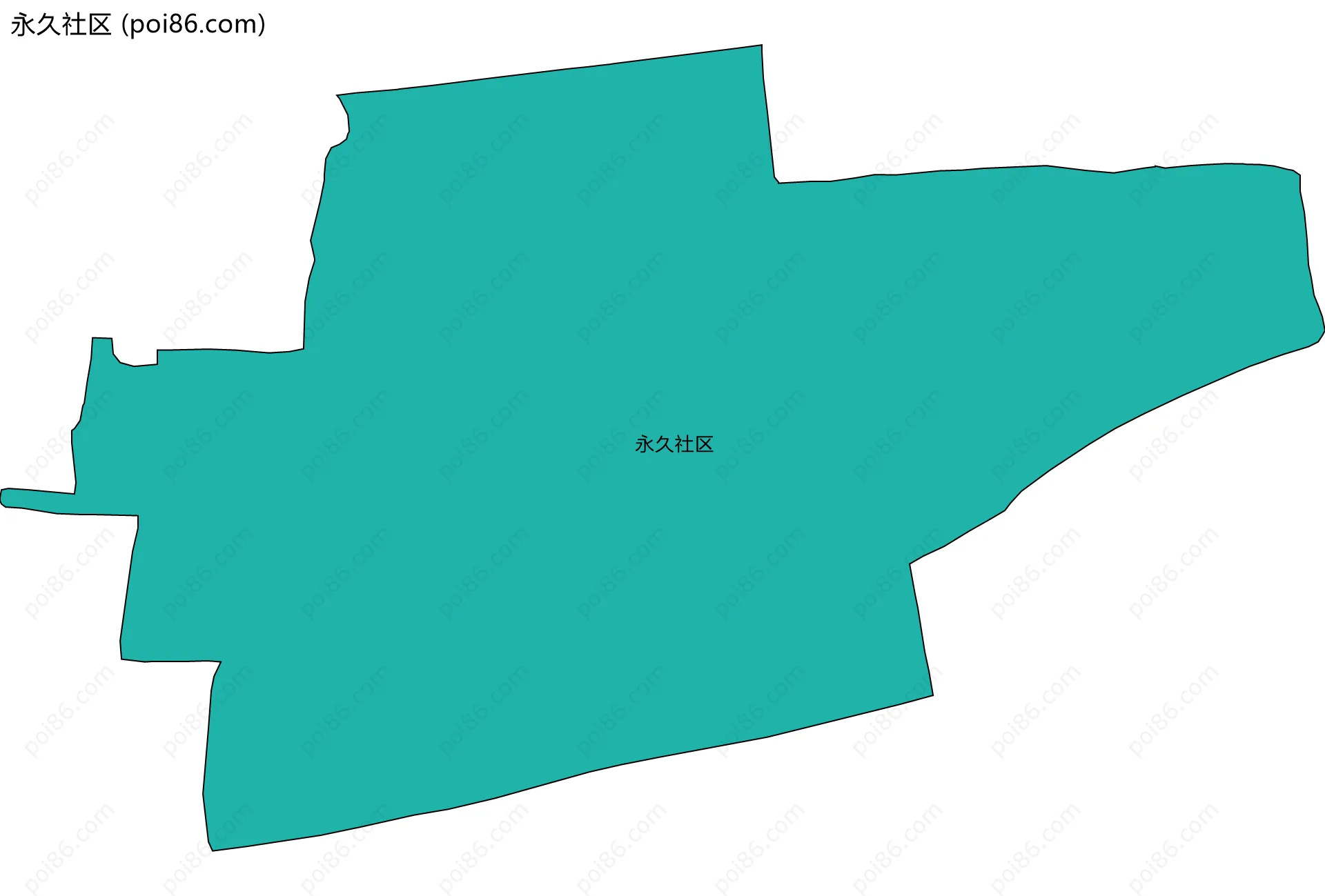 永久社区边界地图