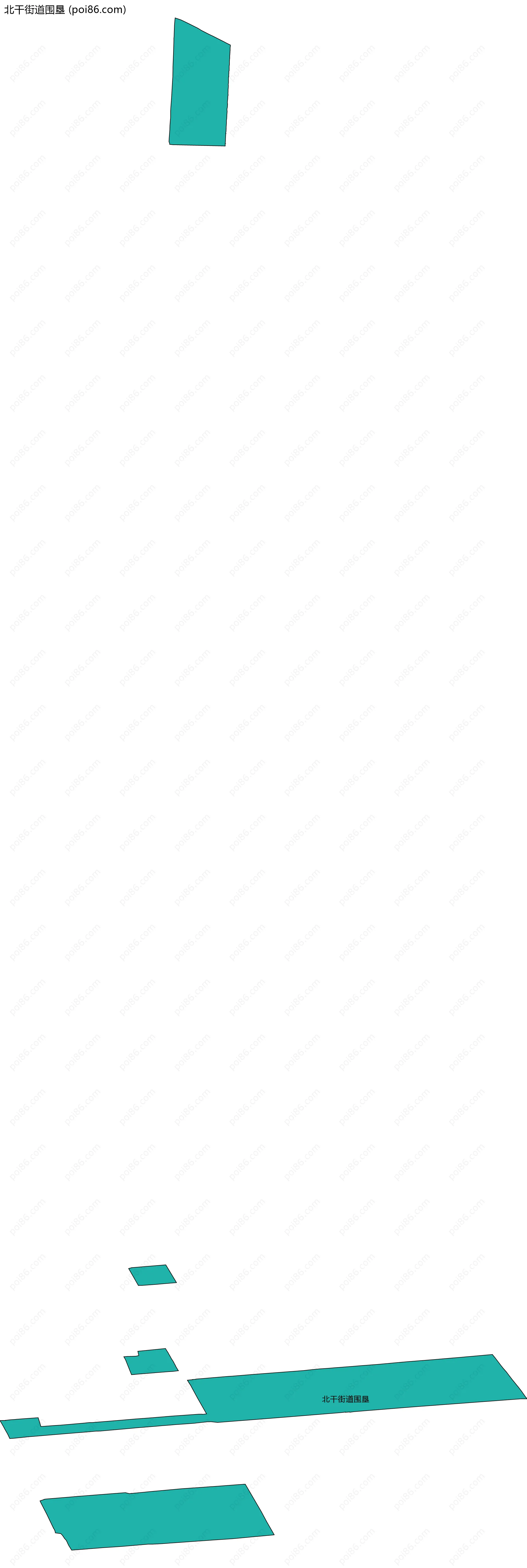 北干街道围垦边界地图