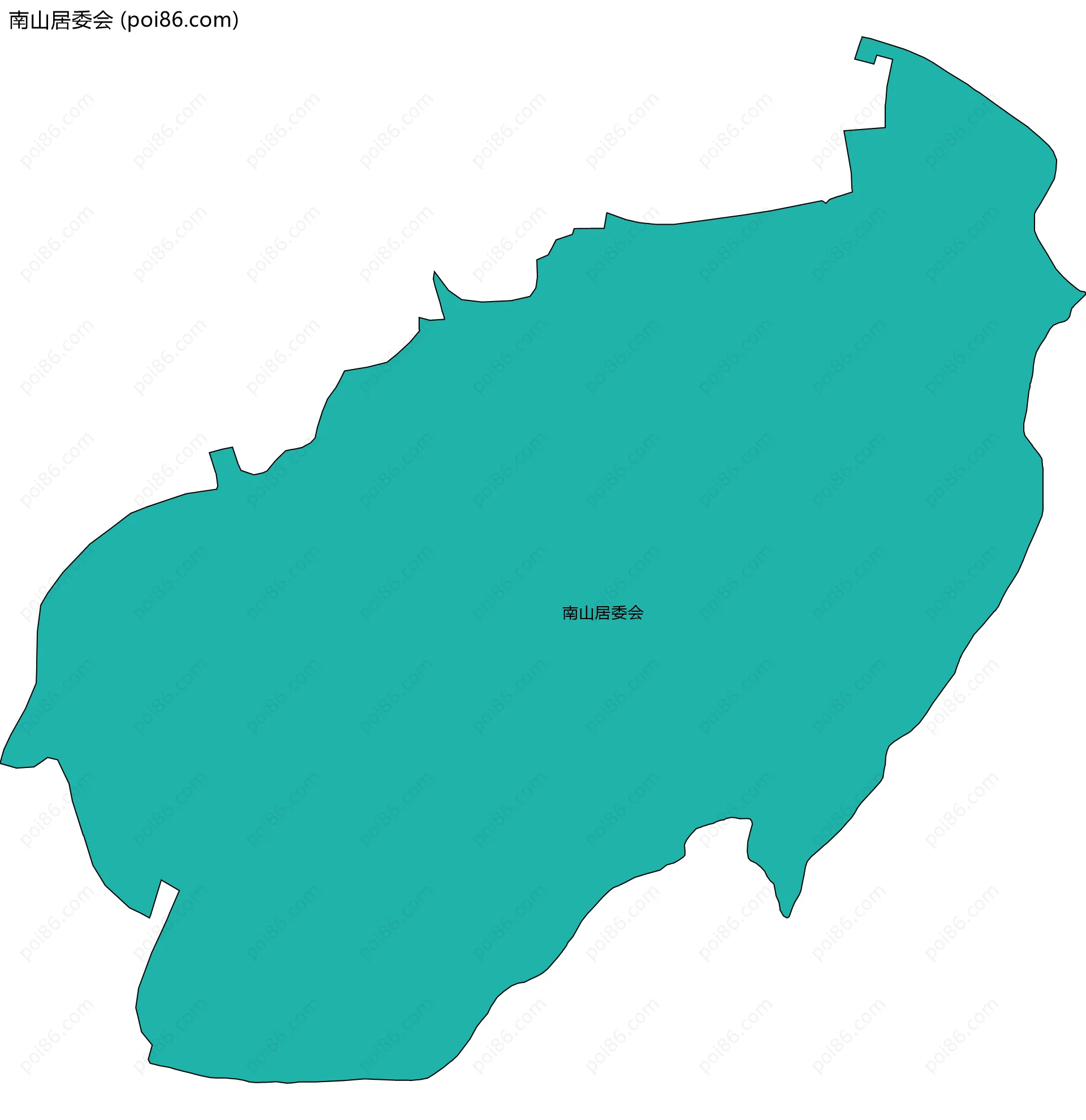 南山居委会边界地图