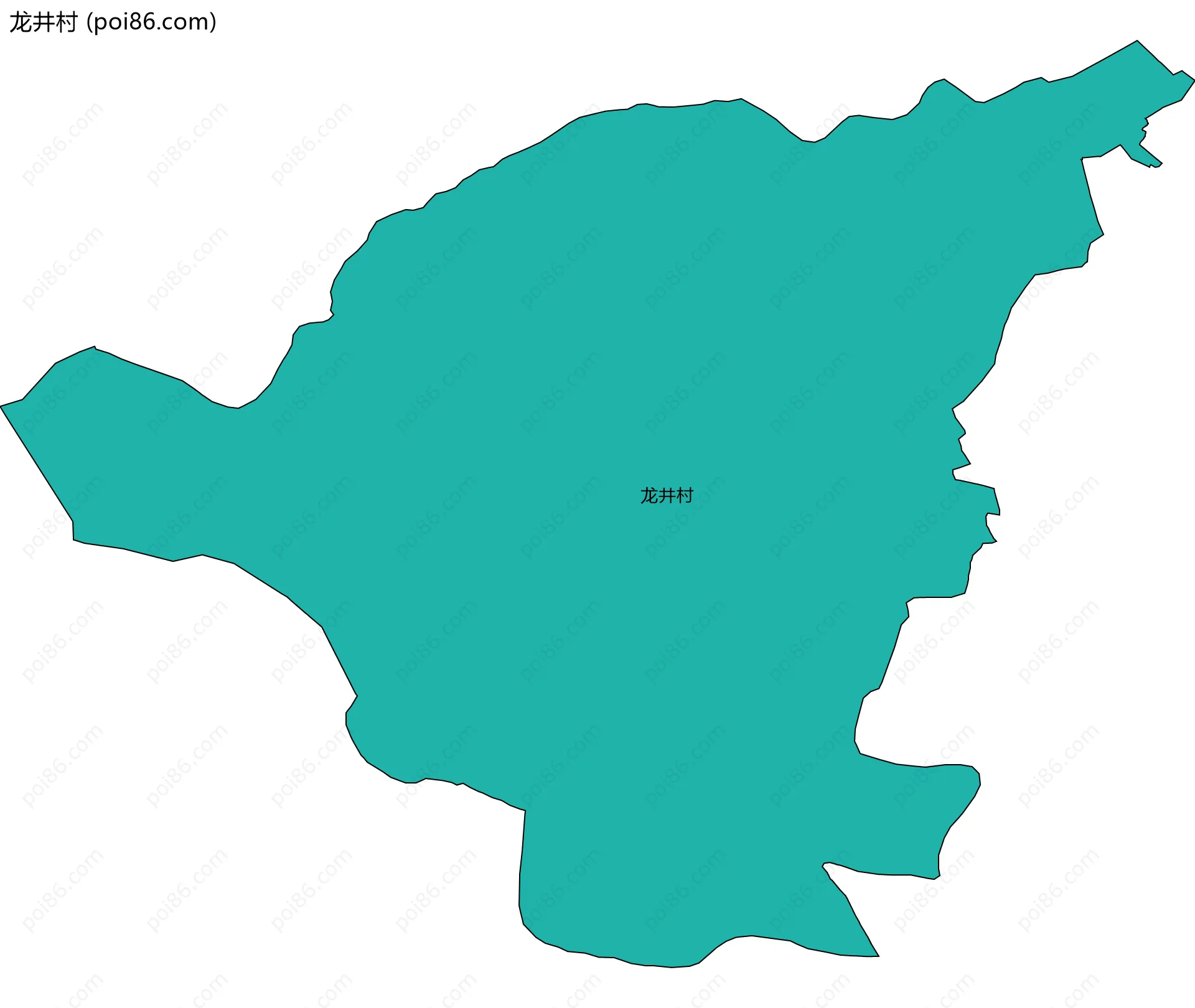 龙井村边界地图