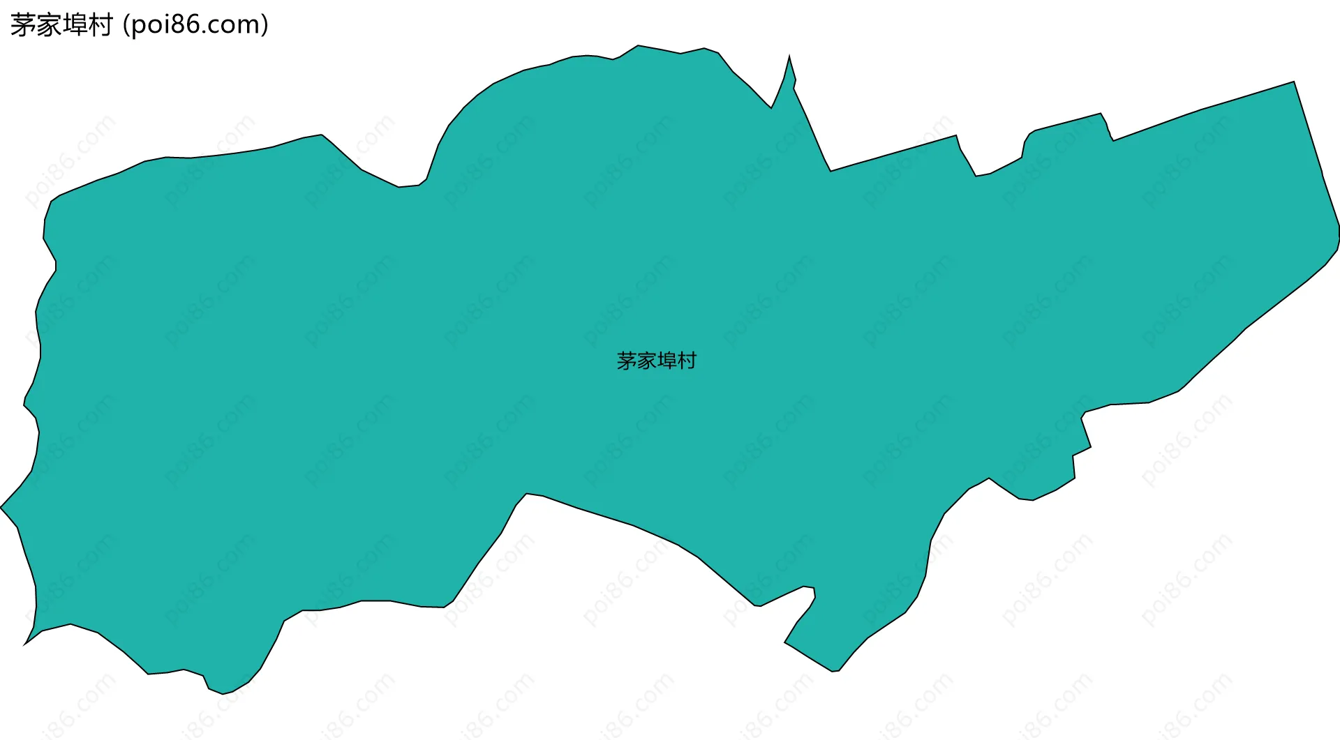 茅家埠村边界地图