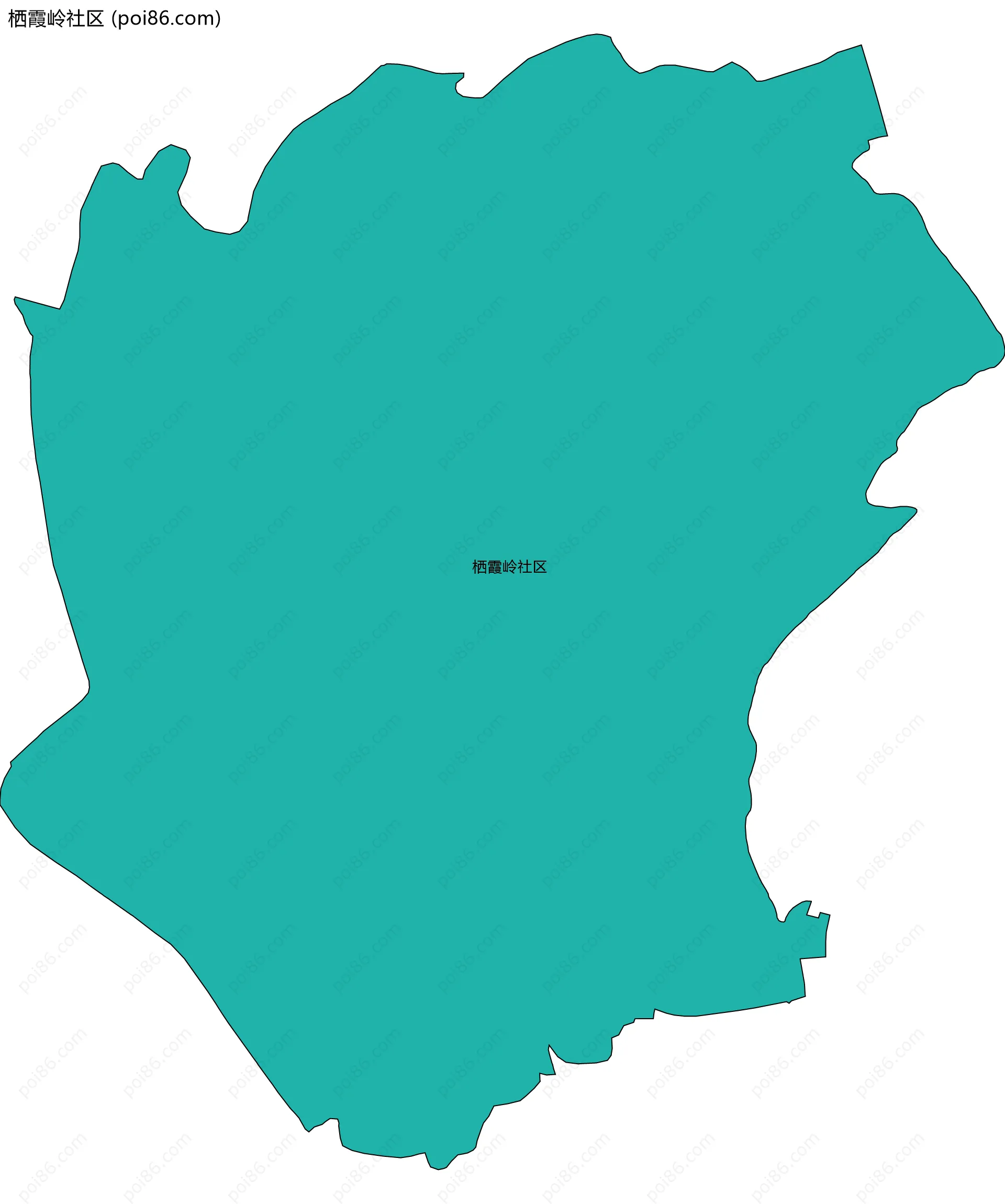 栖霞岭社区边界地图