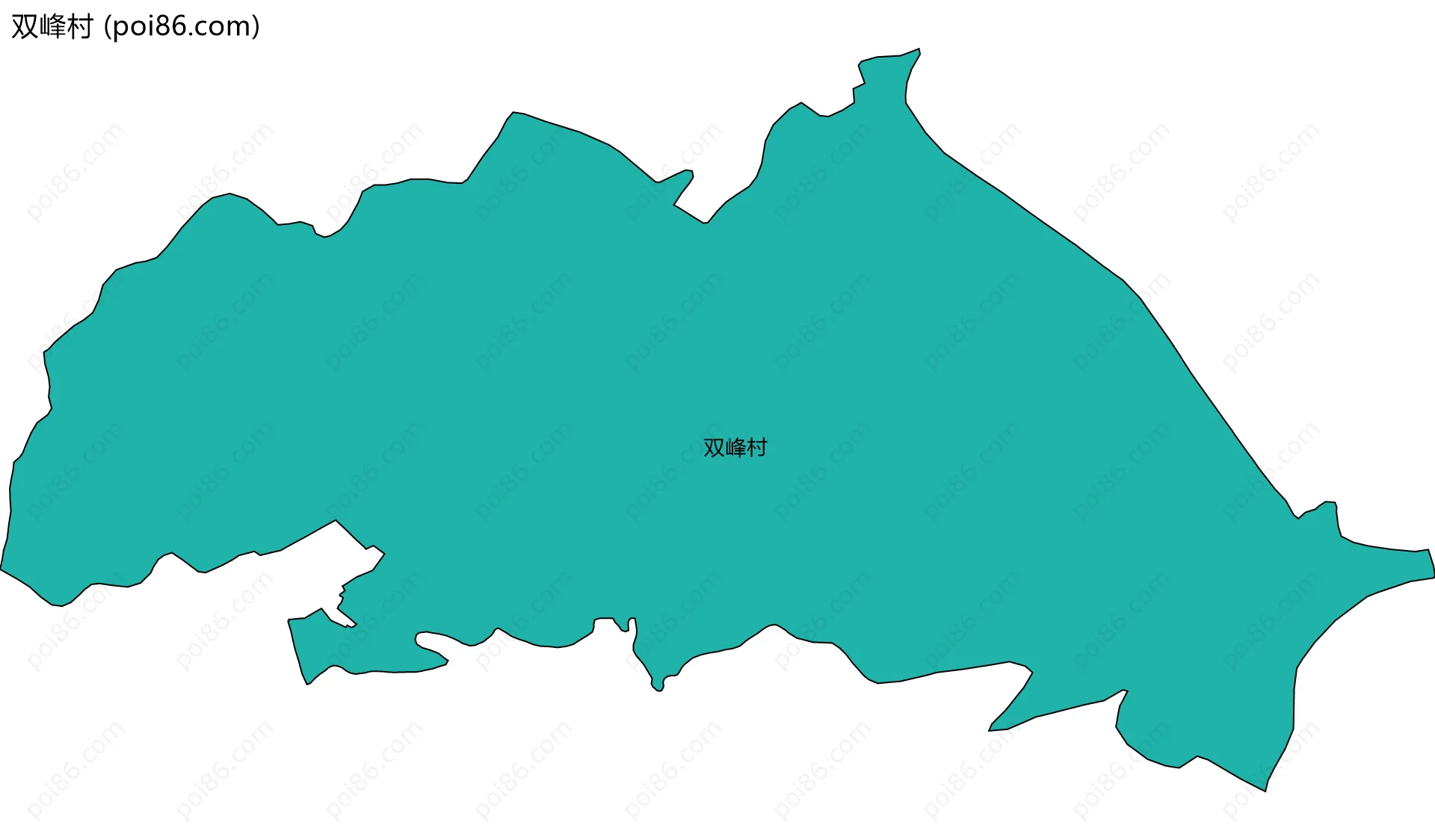 双峰村边界地图