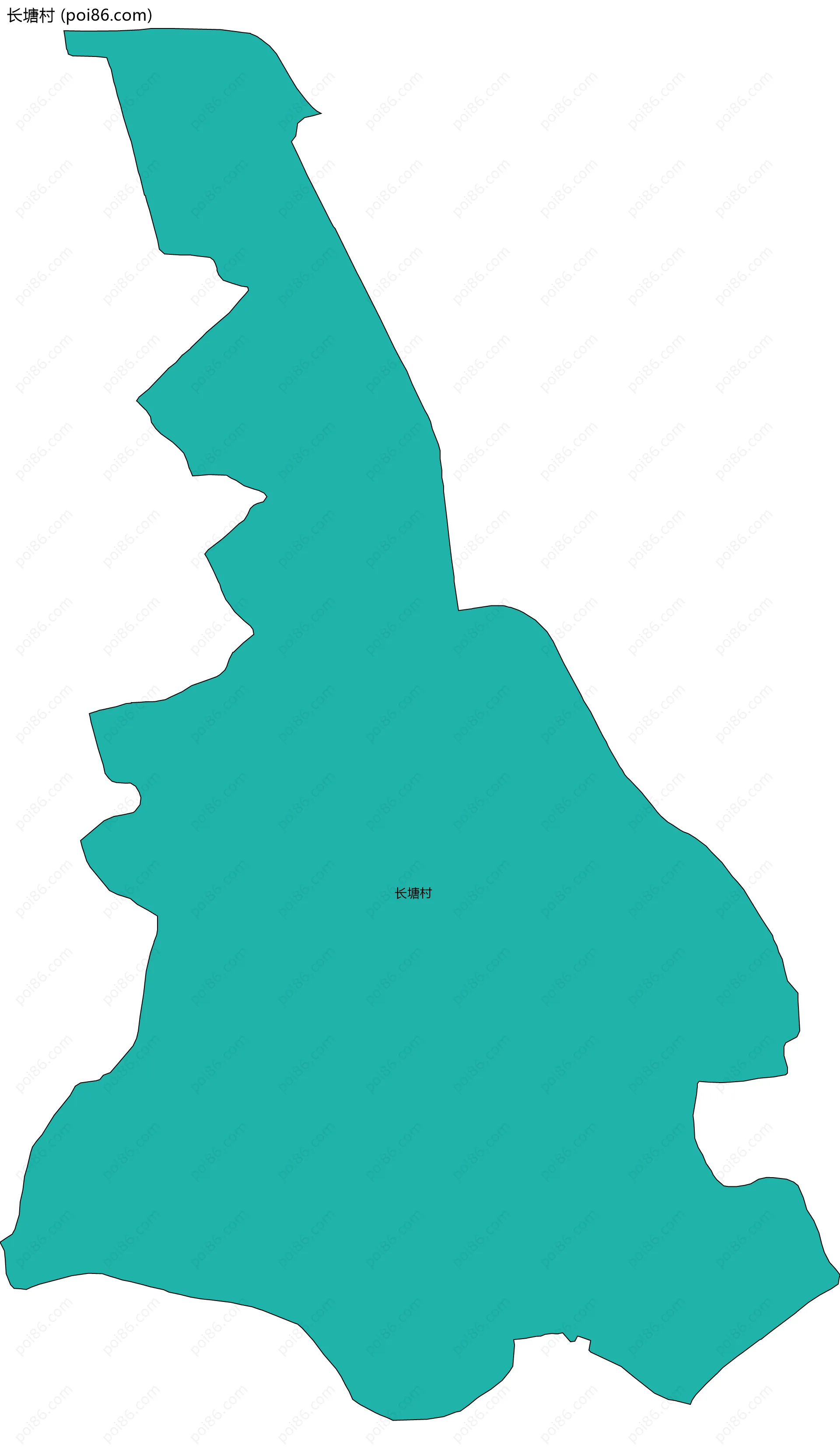长塘村边界地图