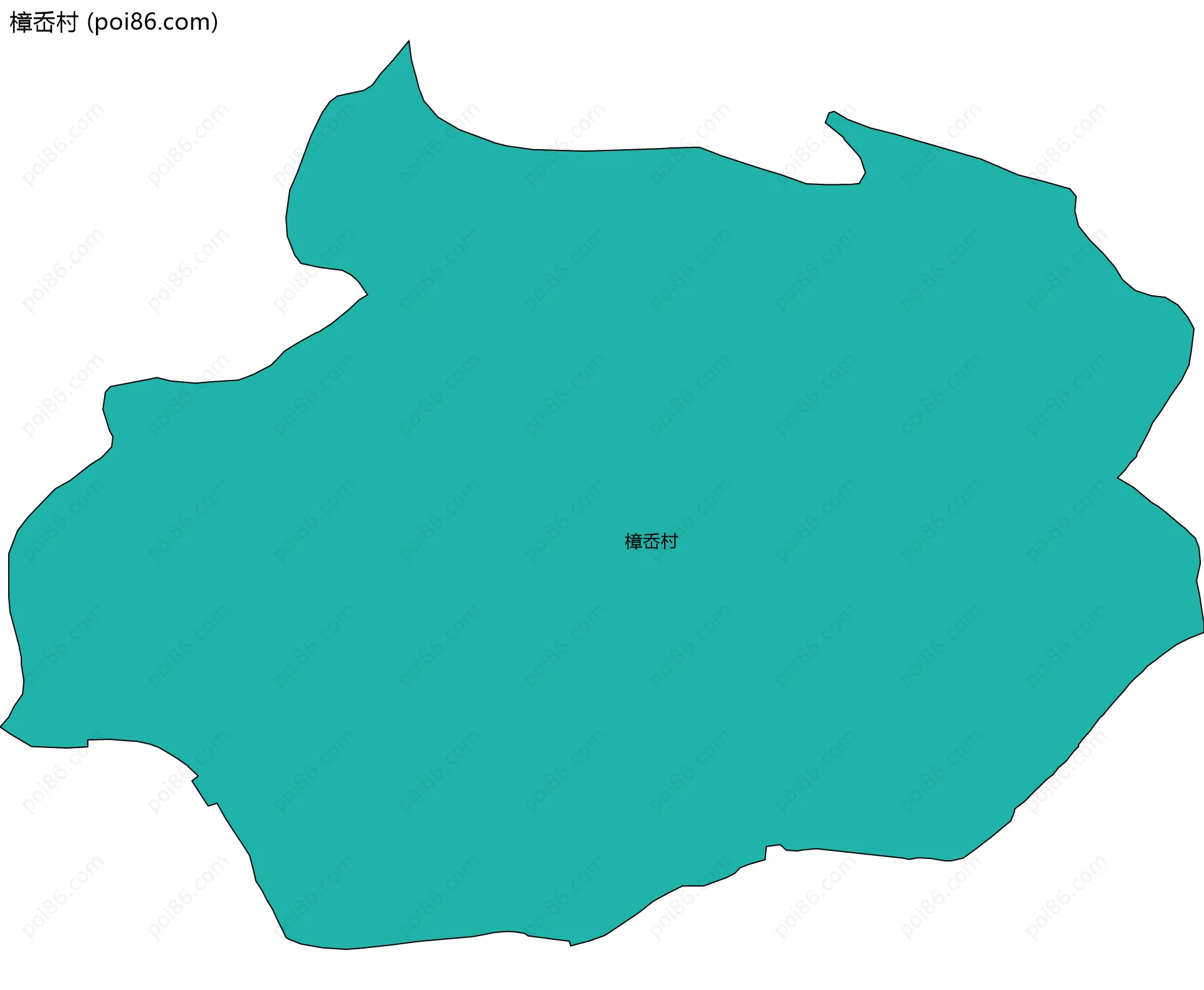 樟岙村边界地图