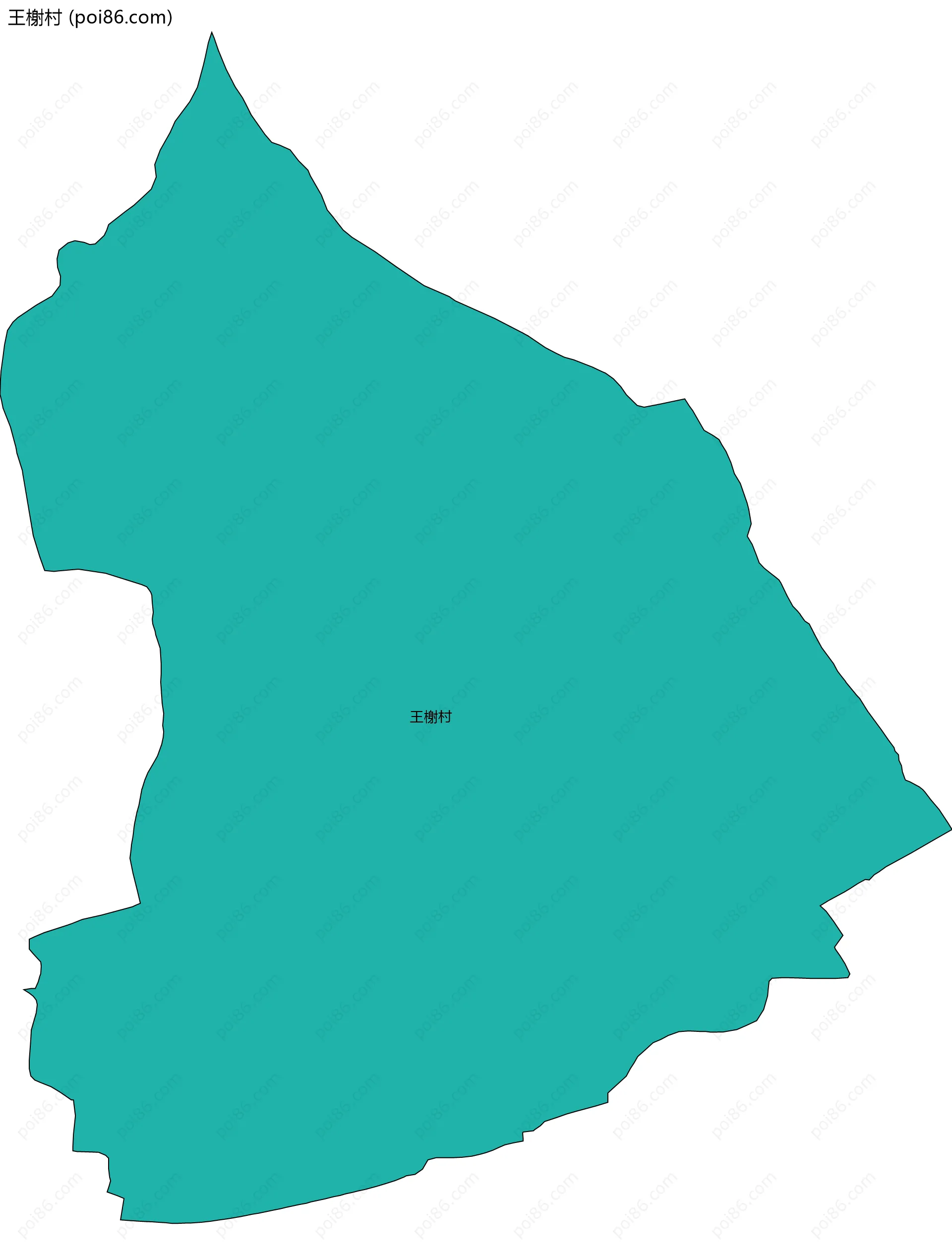 王榭村边界地图