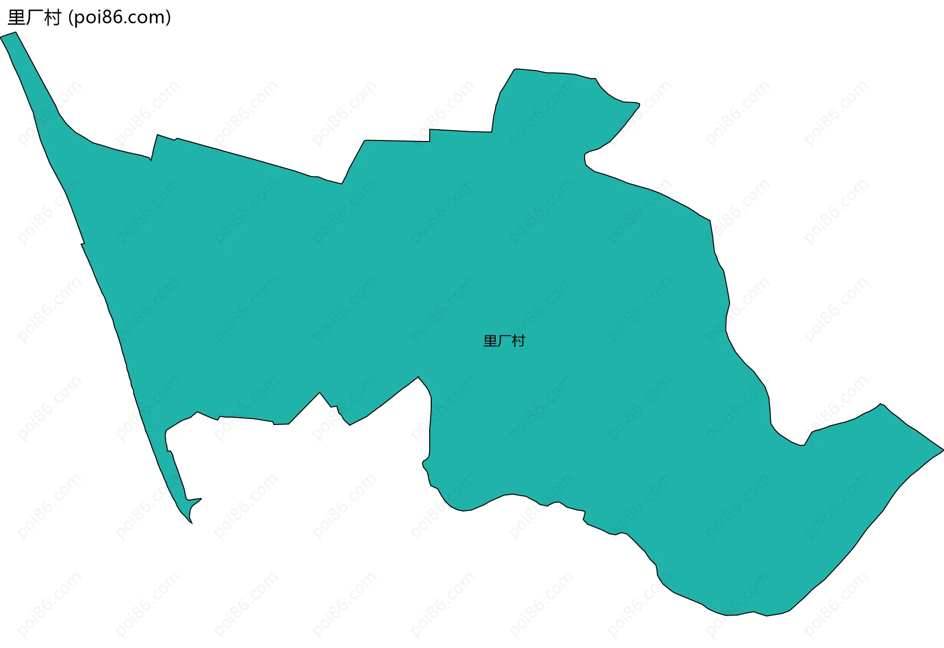 里厂村边界地图