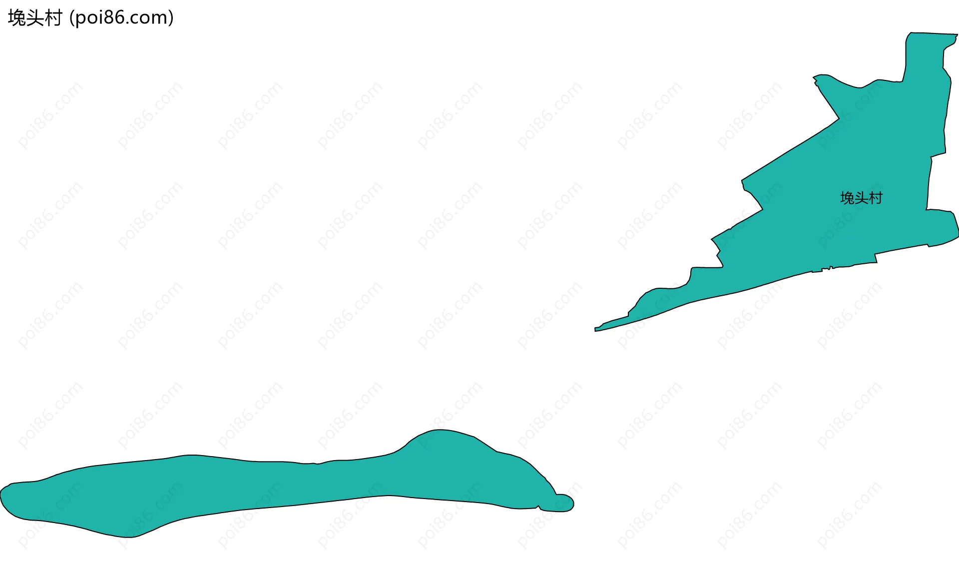 堍头村边界地图