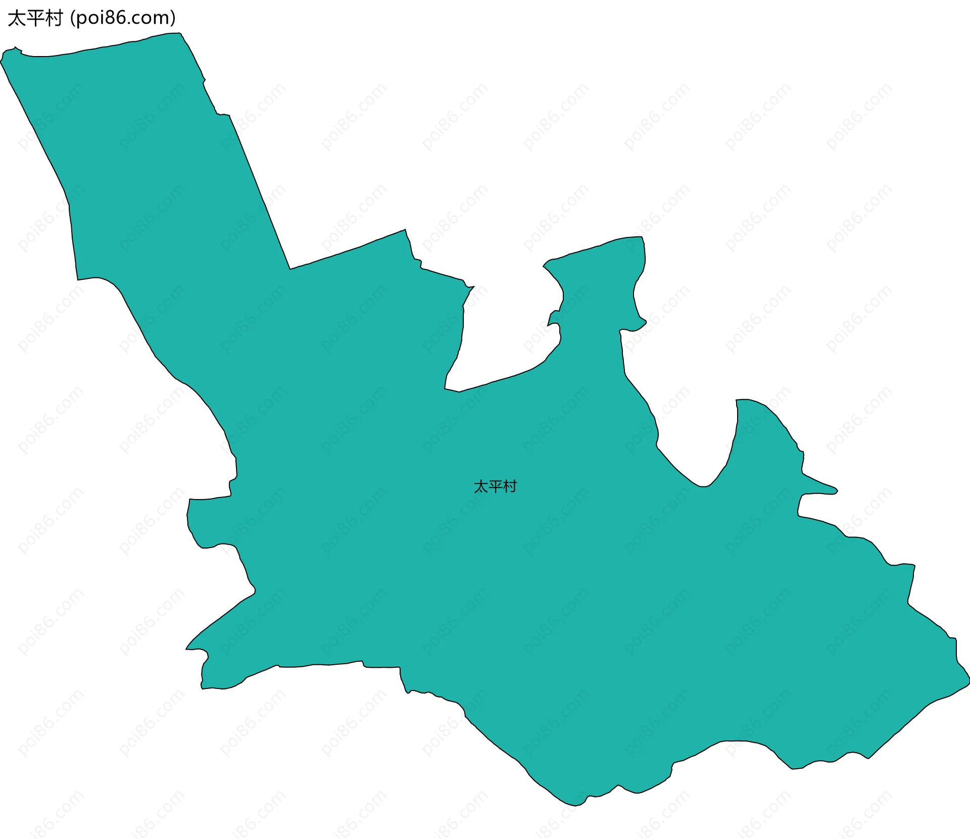 太平村边界地图
