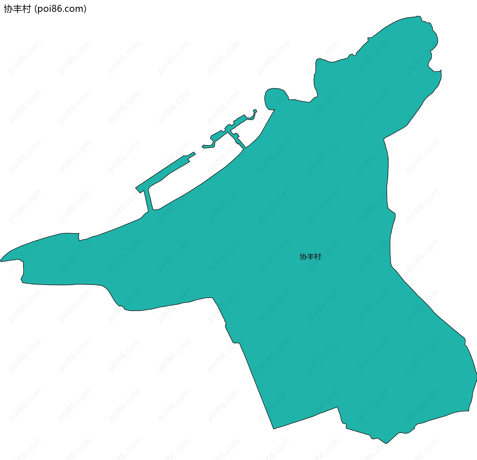 协丰村边界地图