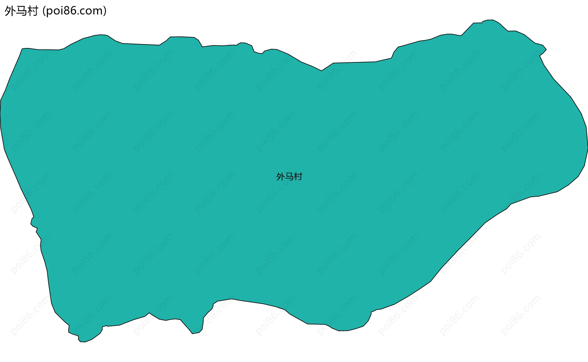 外马村边界地图