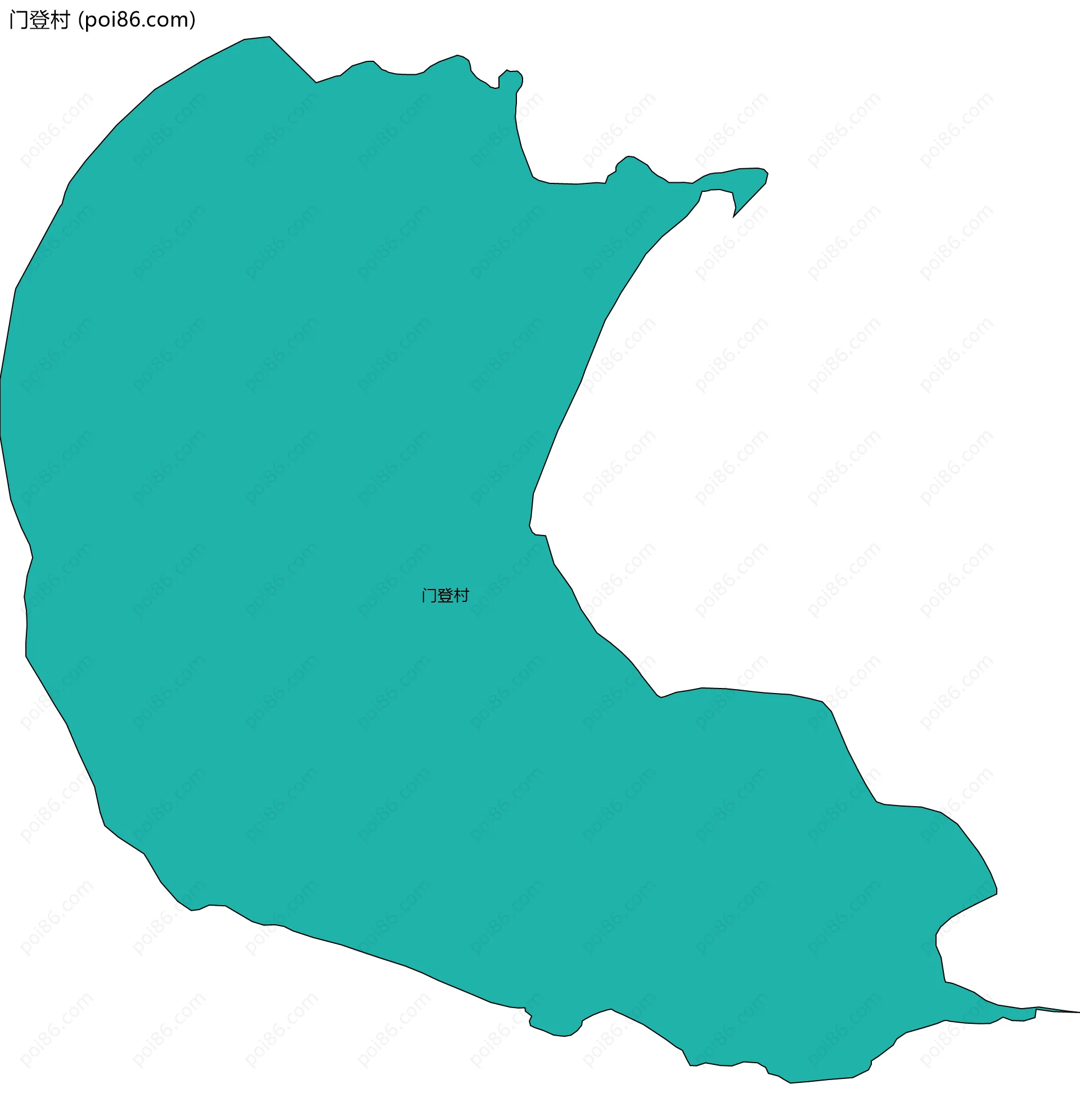 门登村边界地图