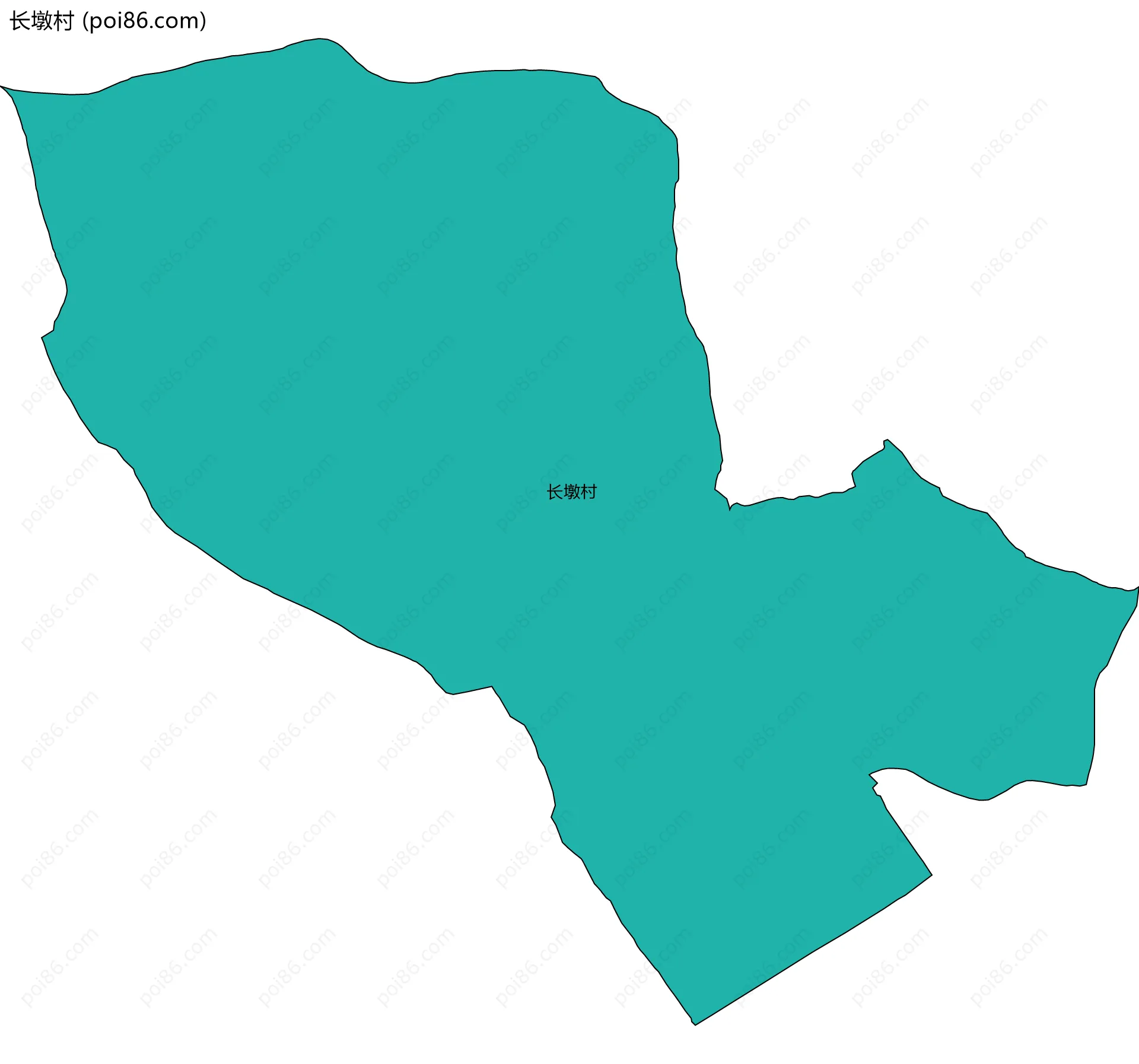 长墩村边界地图