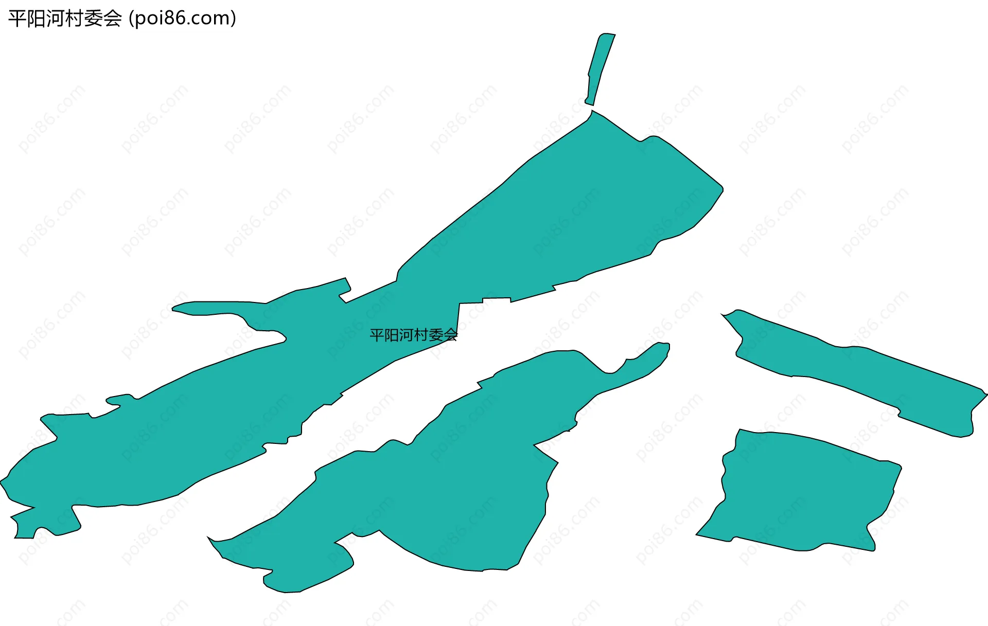 平阳河村委会边界地图
