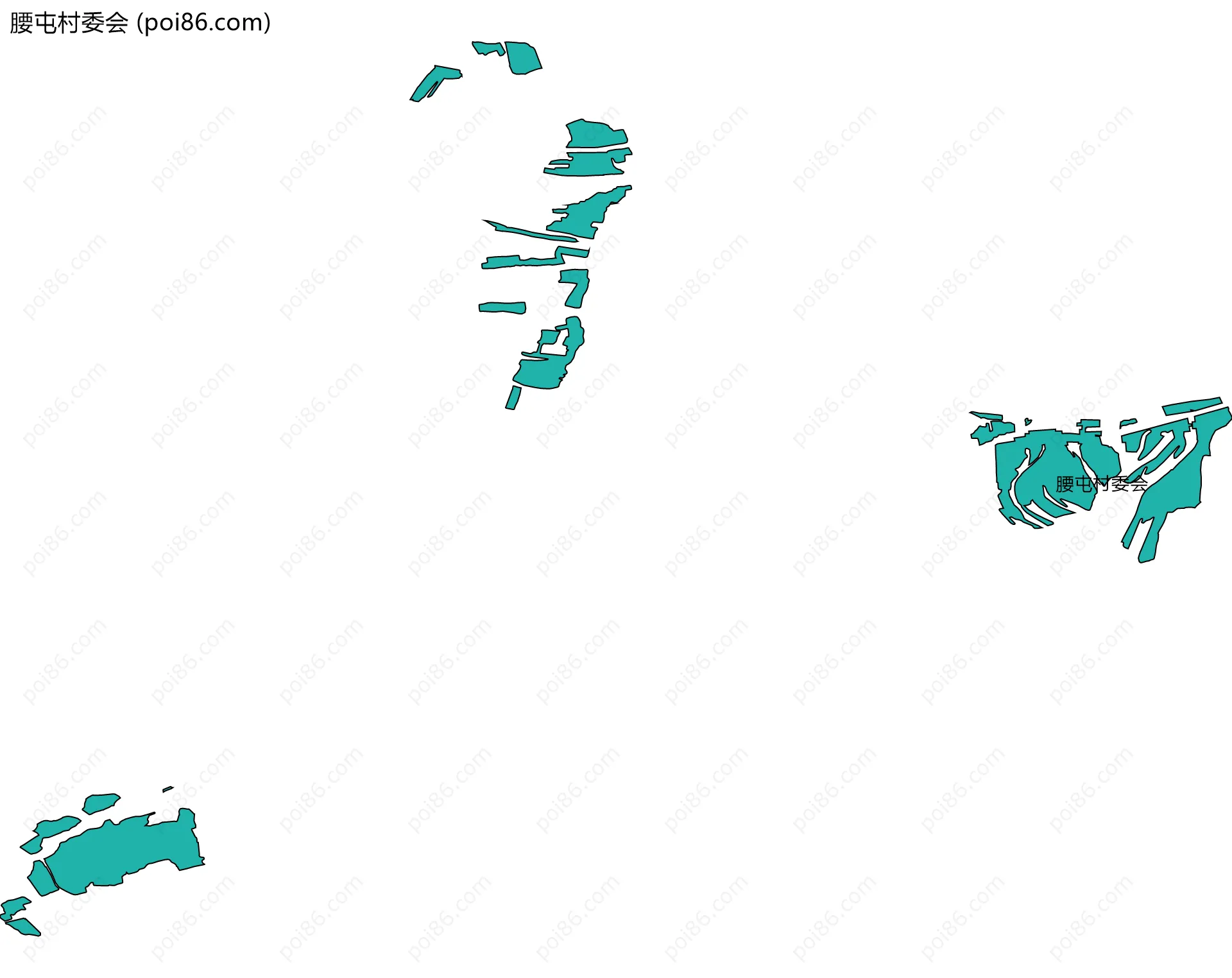 腰屯村委会边界地图