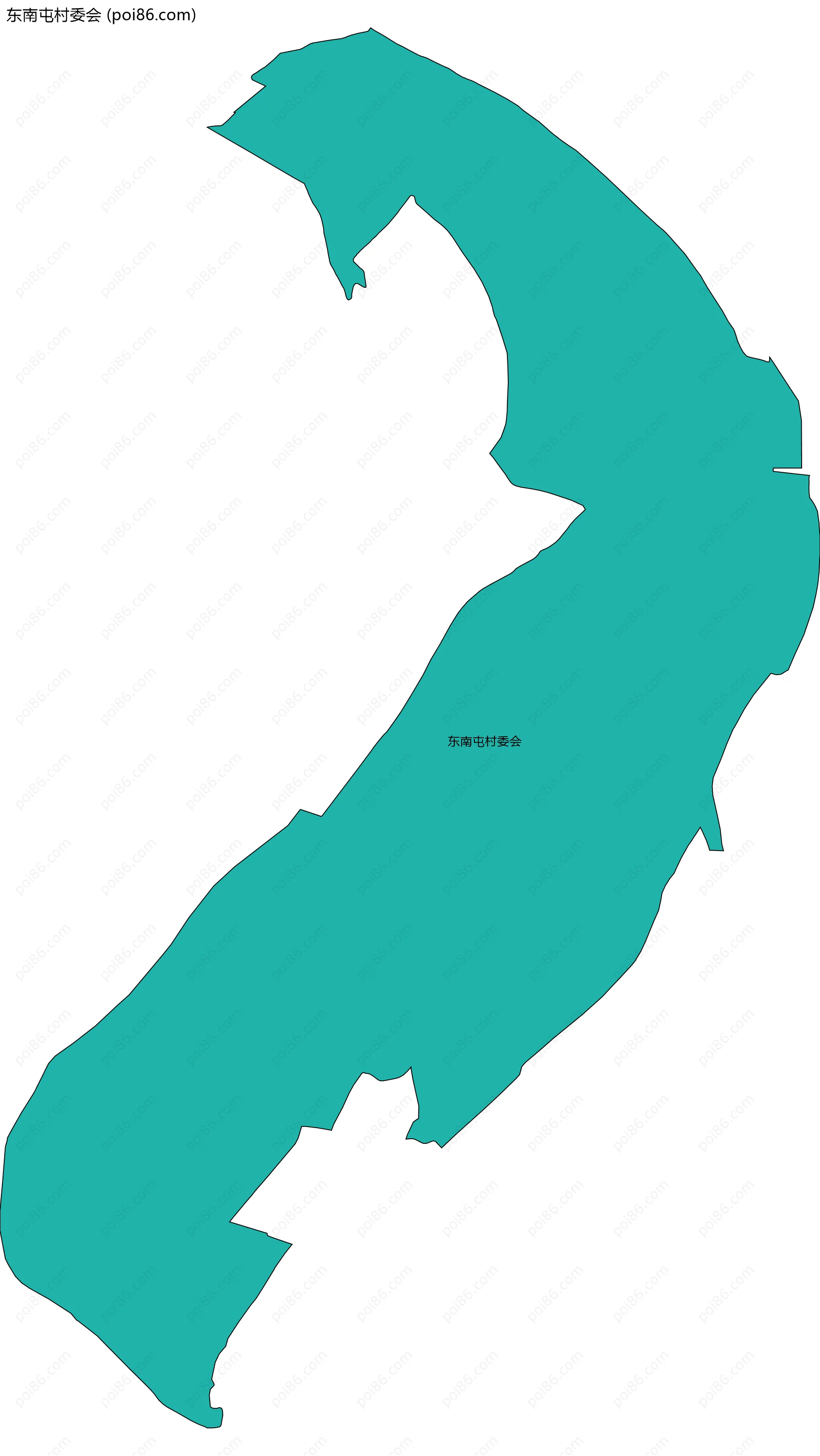 东南屯村委会边界地图