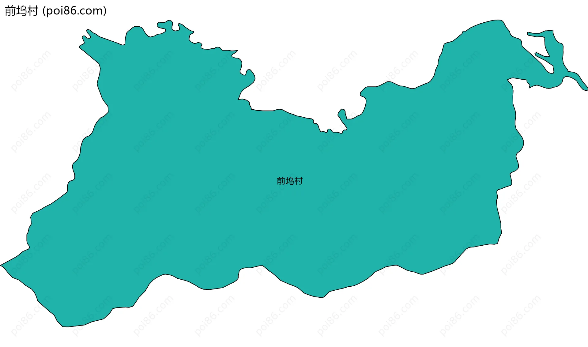 前坞村边界地图