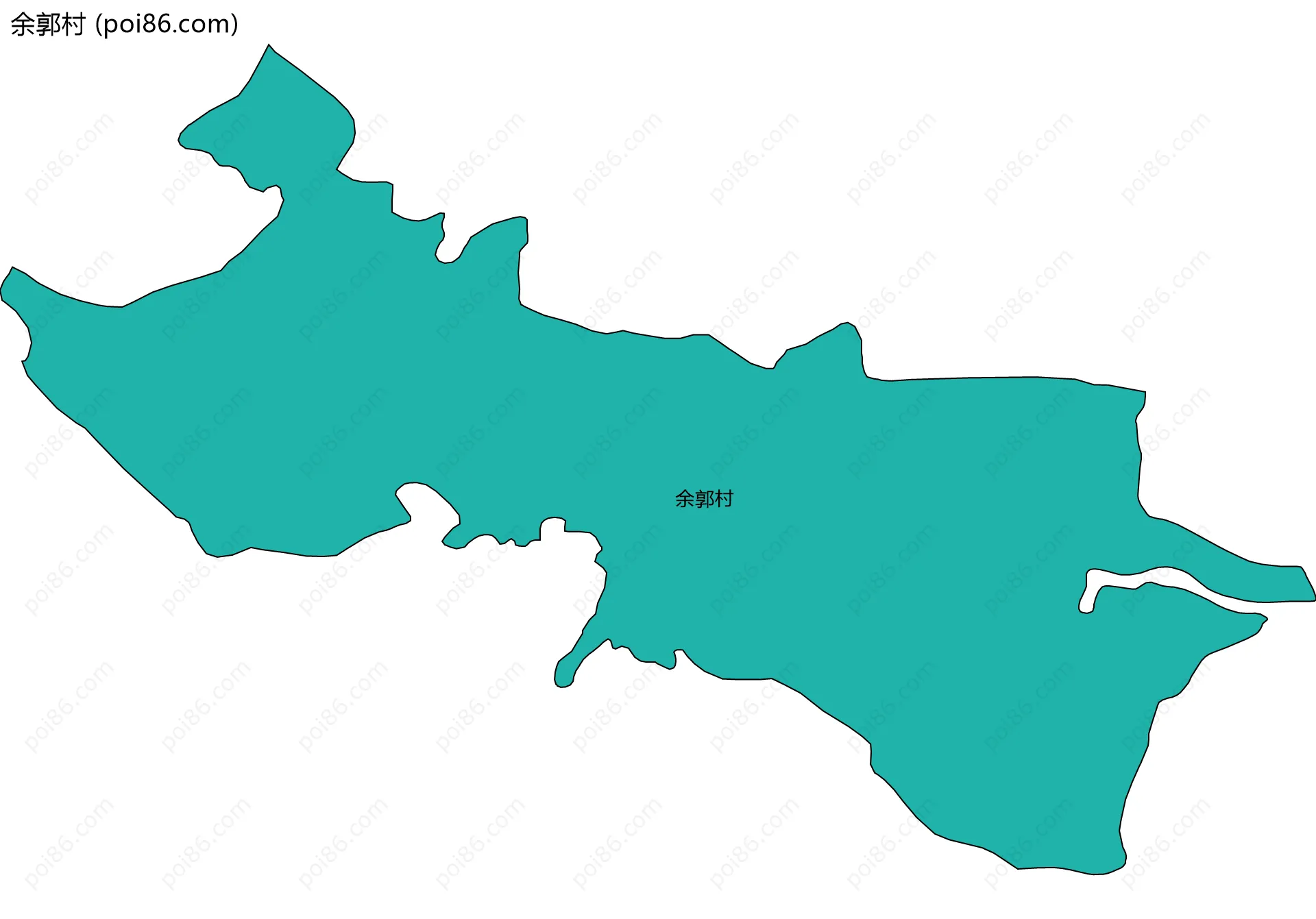 余郭村边界地图