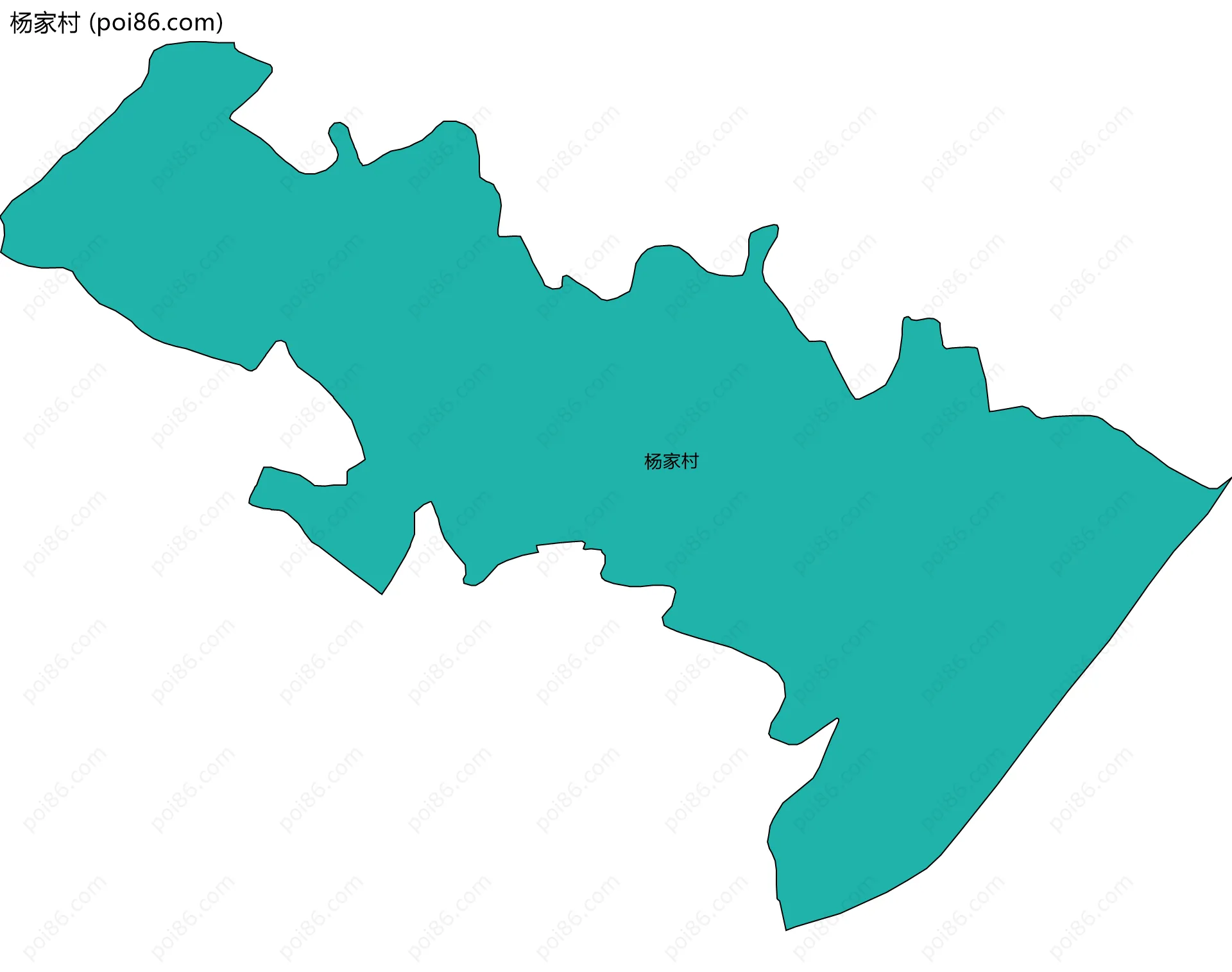 杨家村边界地图