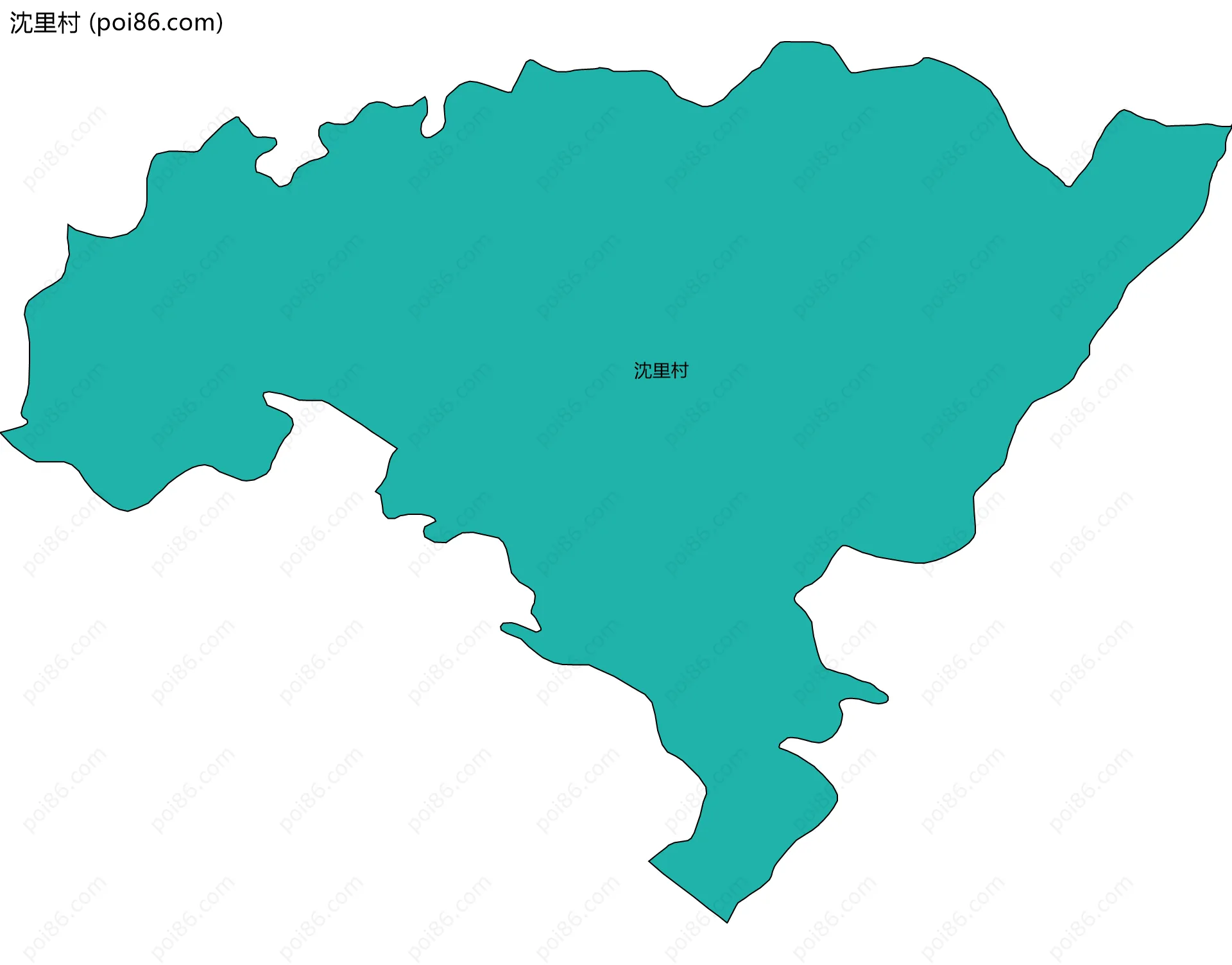 沈里村边界地图