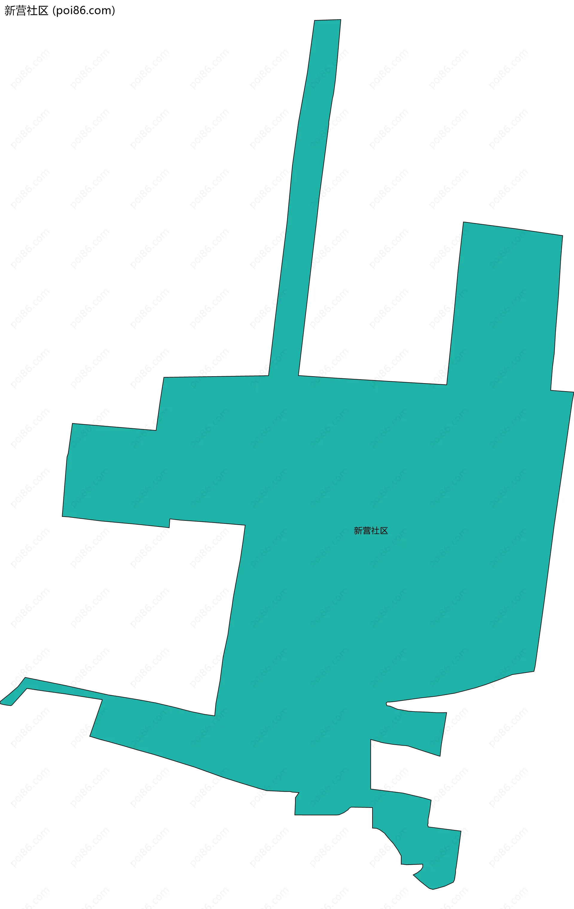 新营社区边界地图