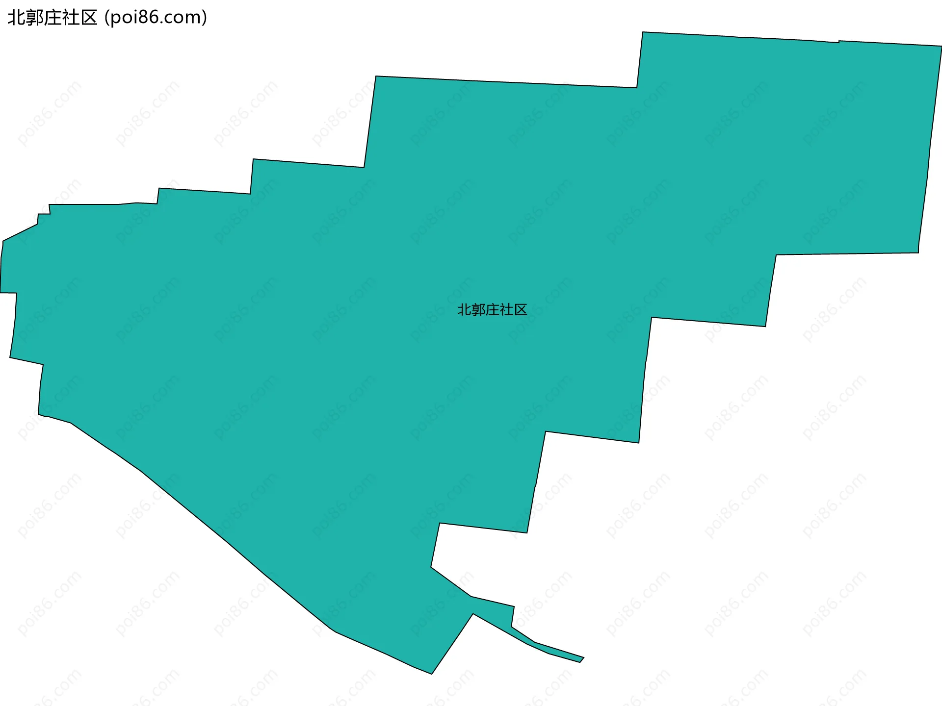 北郭庄社区边界地图