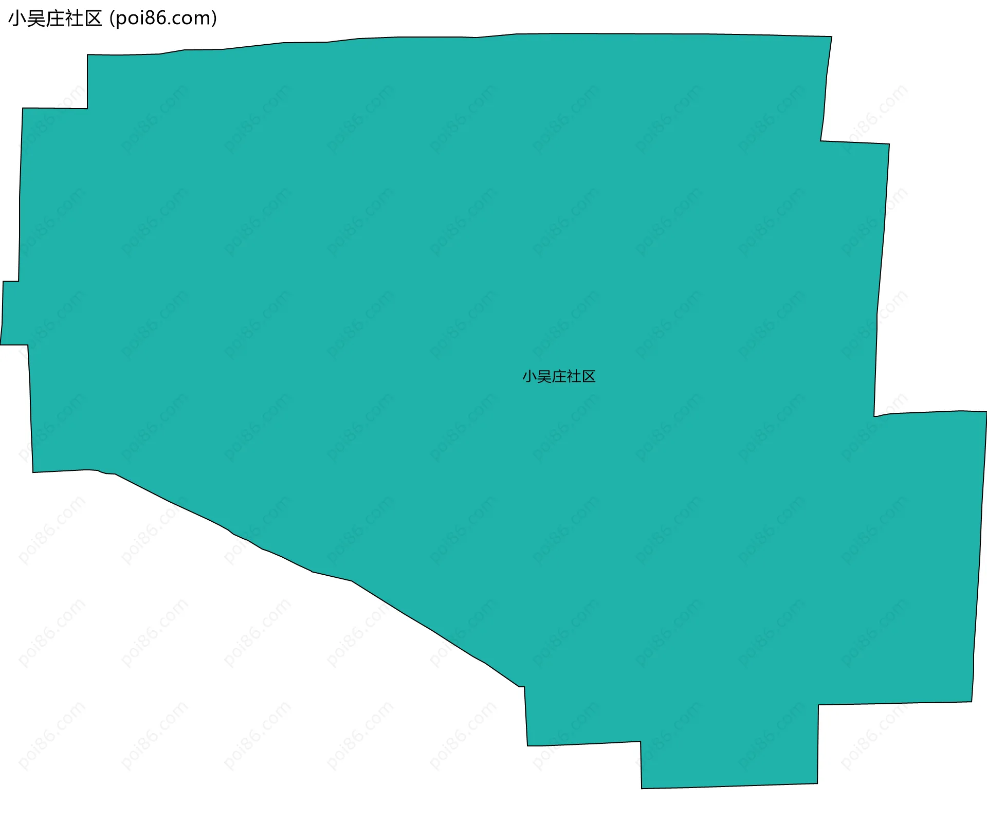 小吴庄社区边界地图