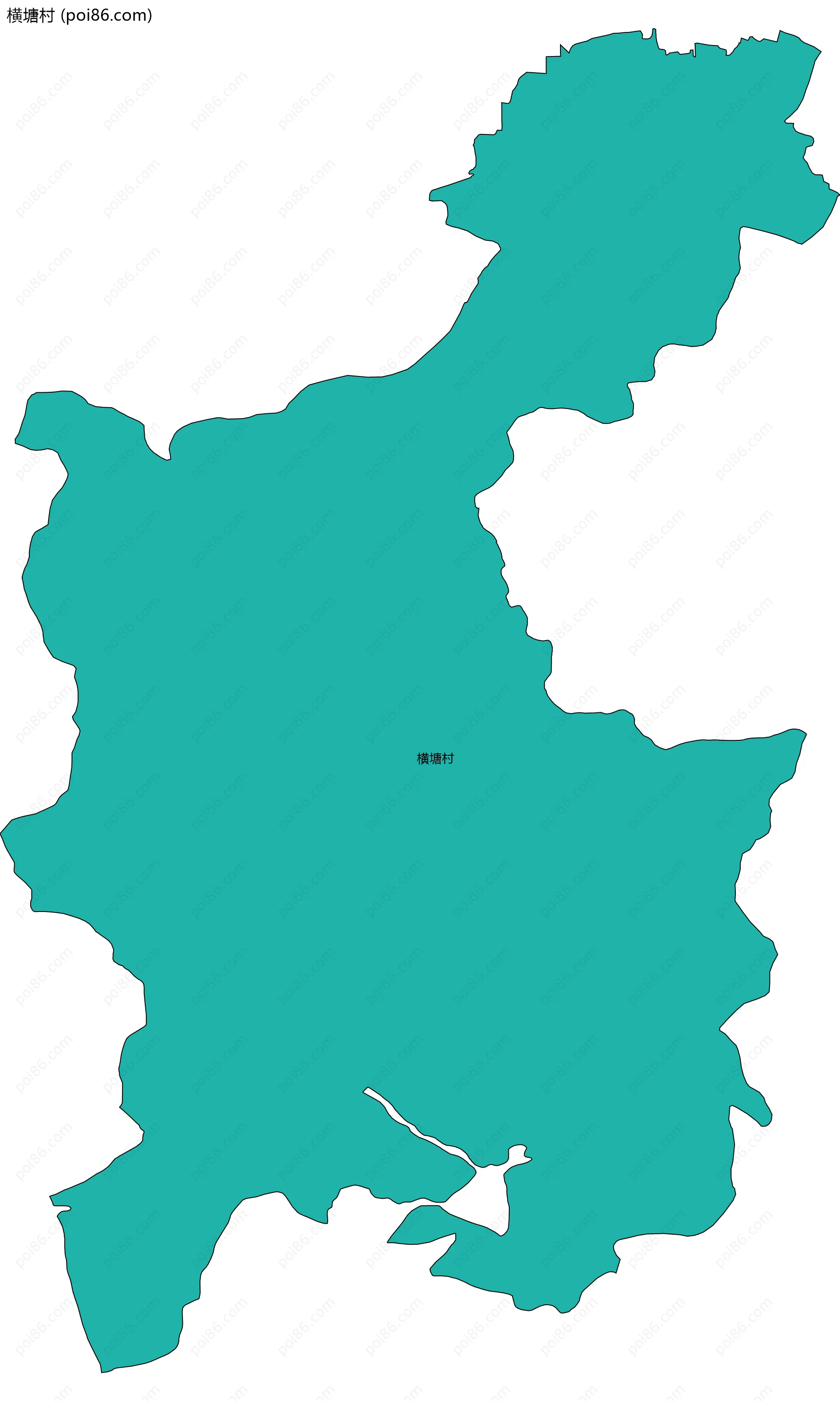 横塘村边界地图