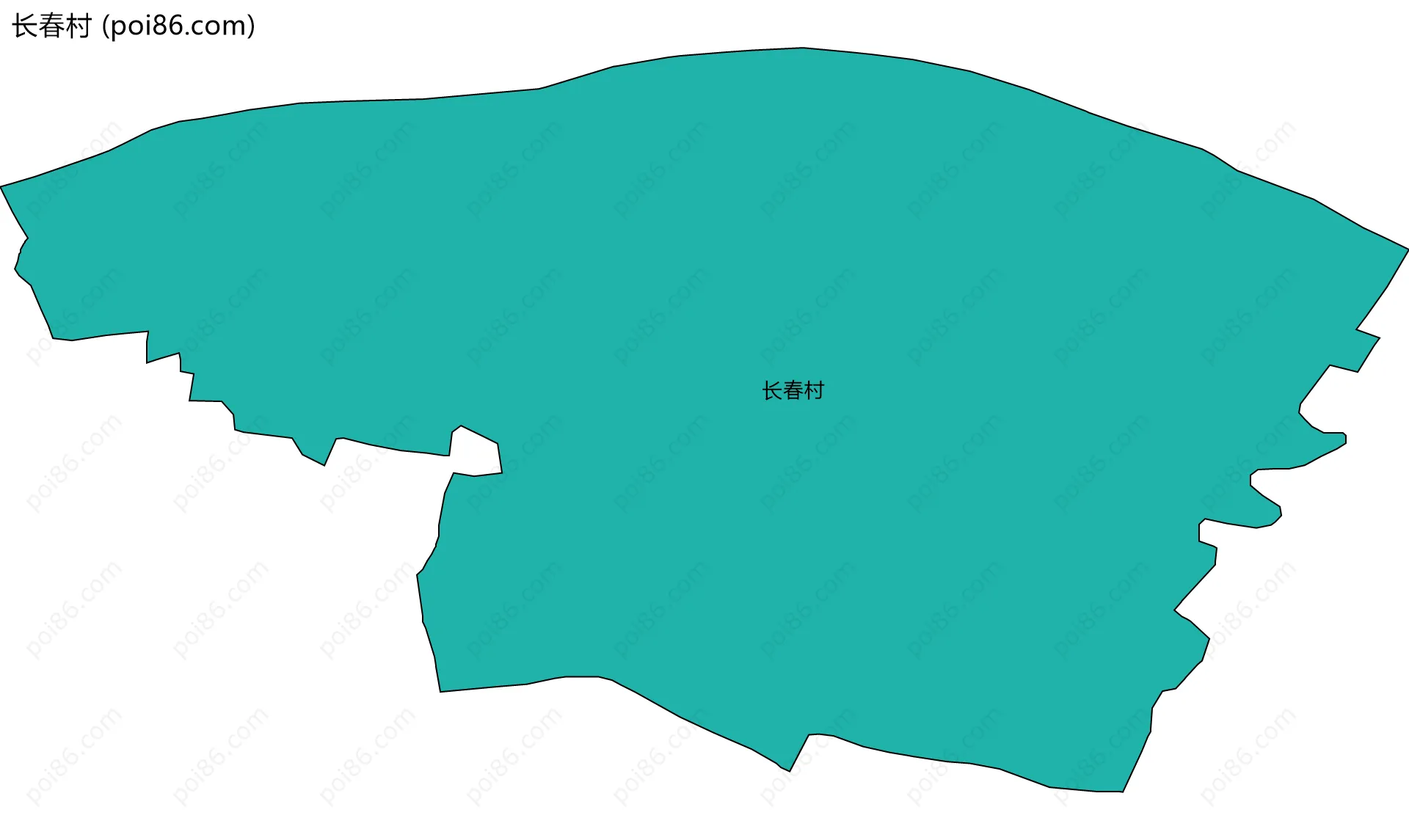 长春村边界地图