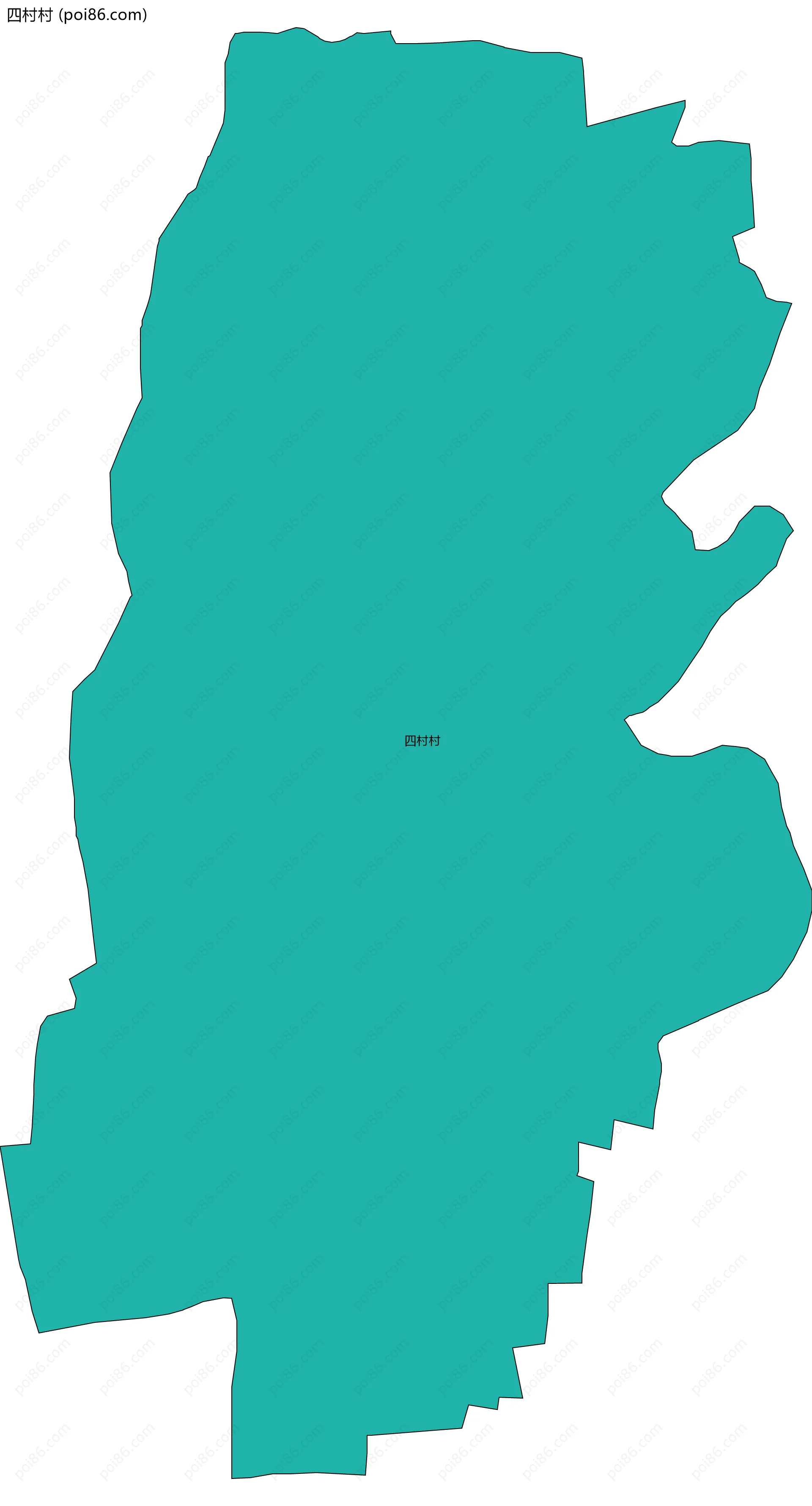 四村村边界地图