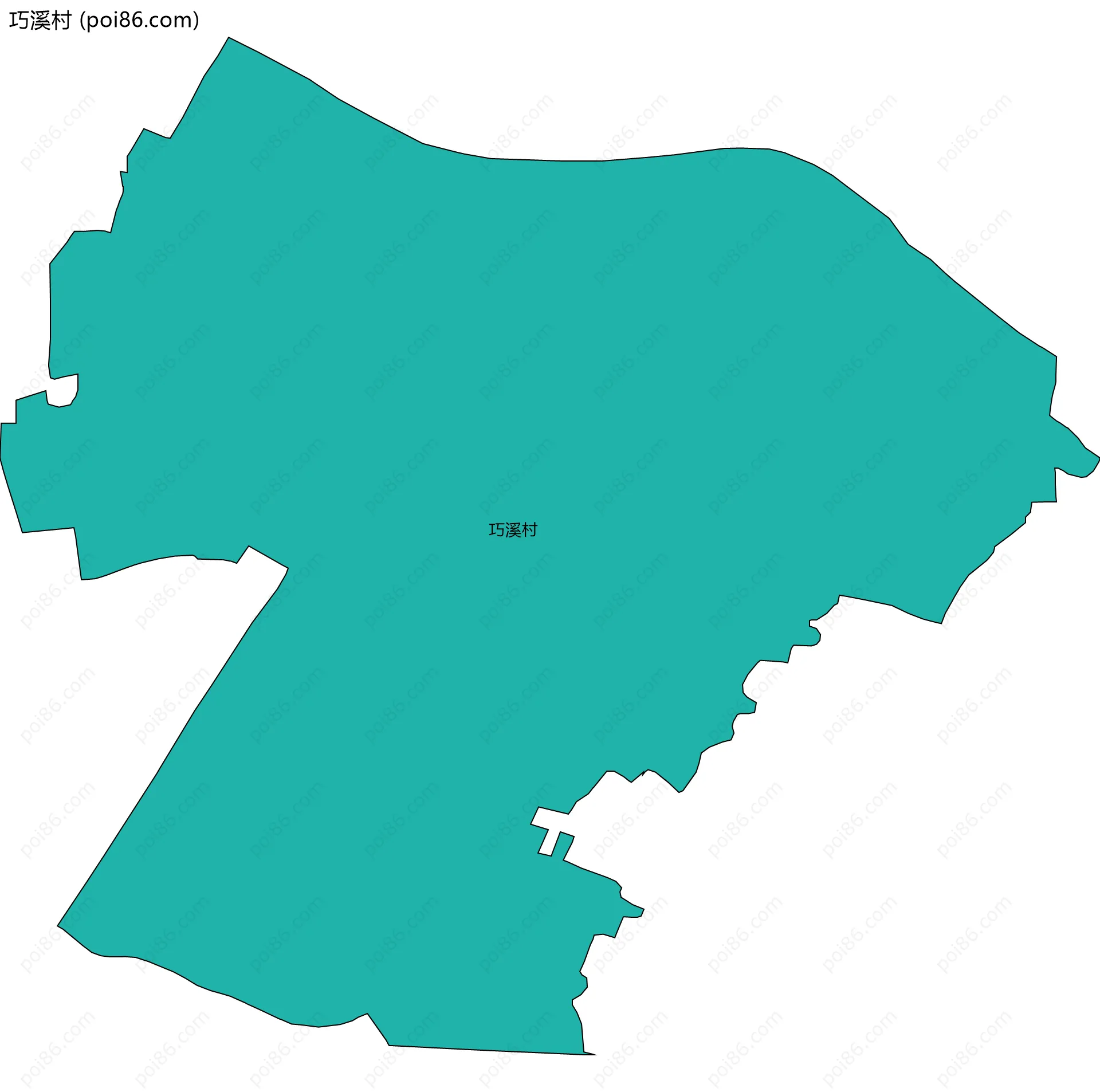 巧溪村边界地图