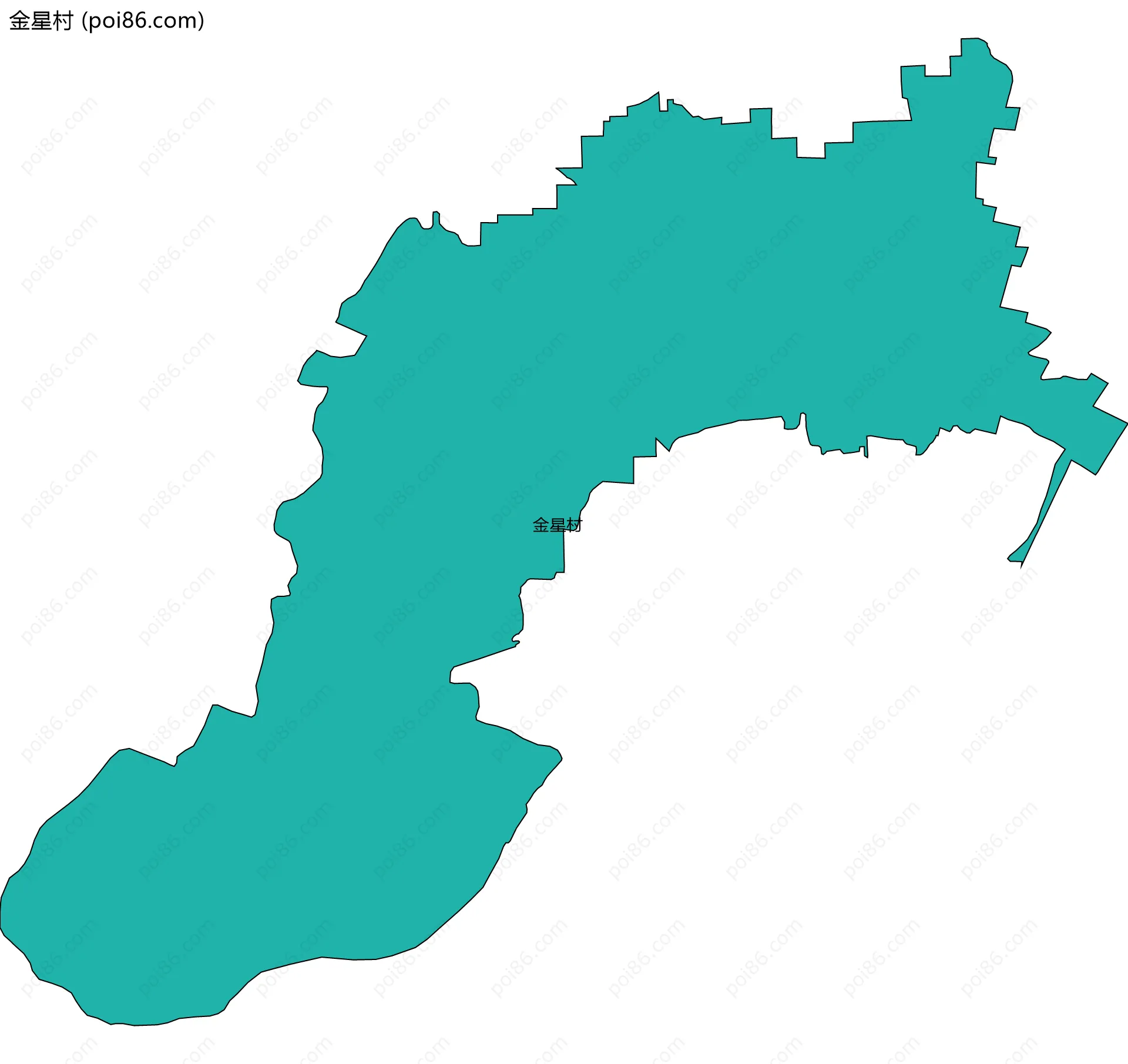 金星村边界地图