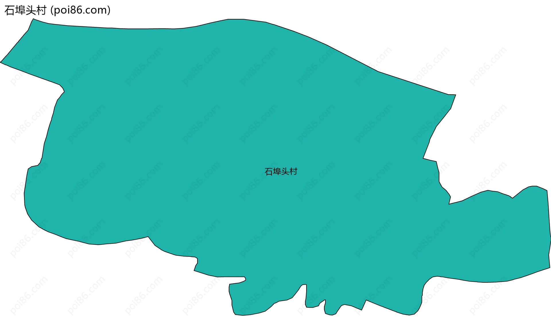 石埠头村边界地图