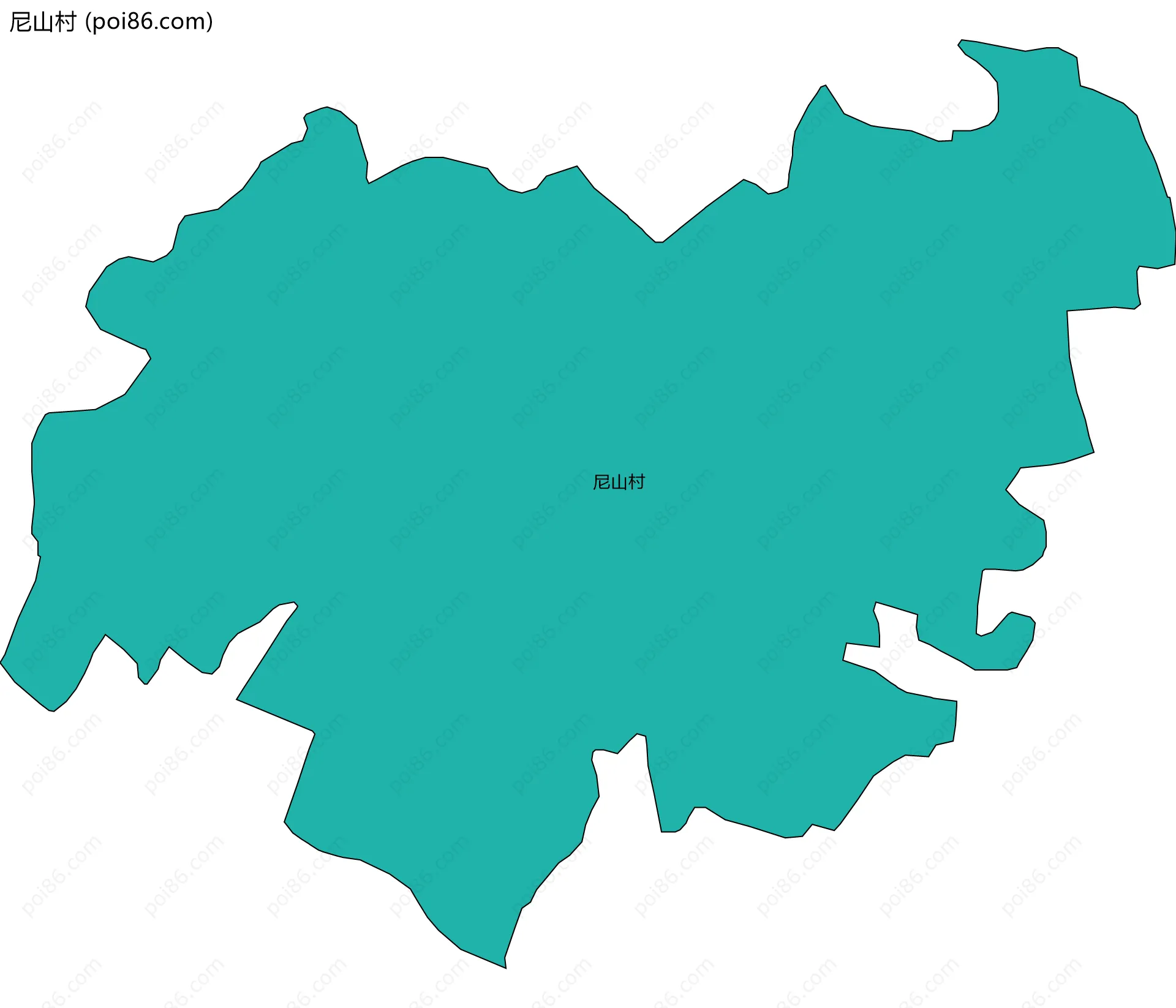 尼山村边界地图