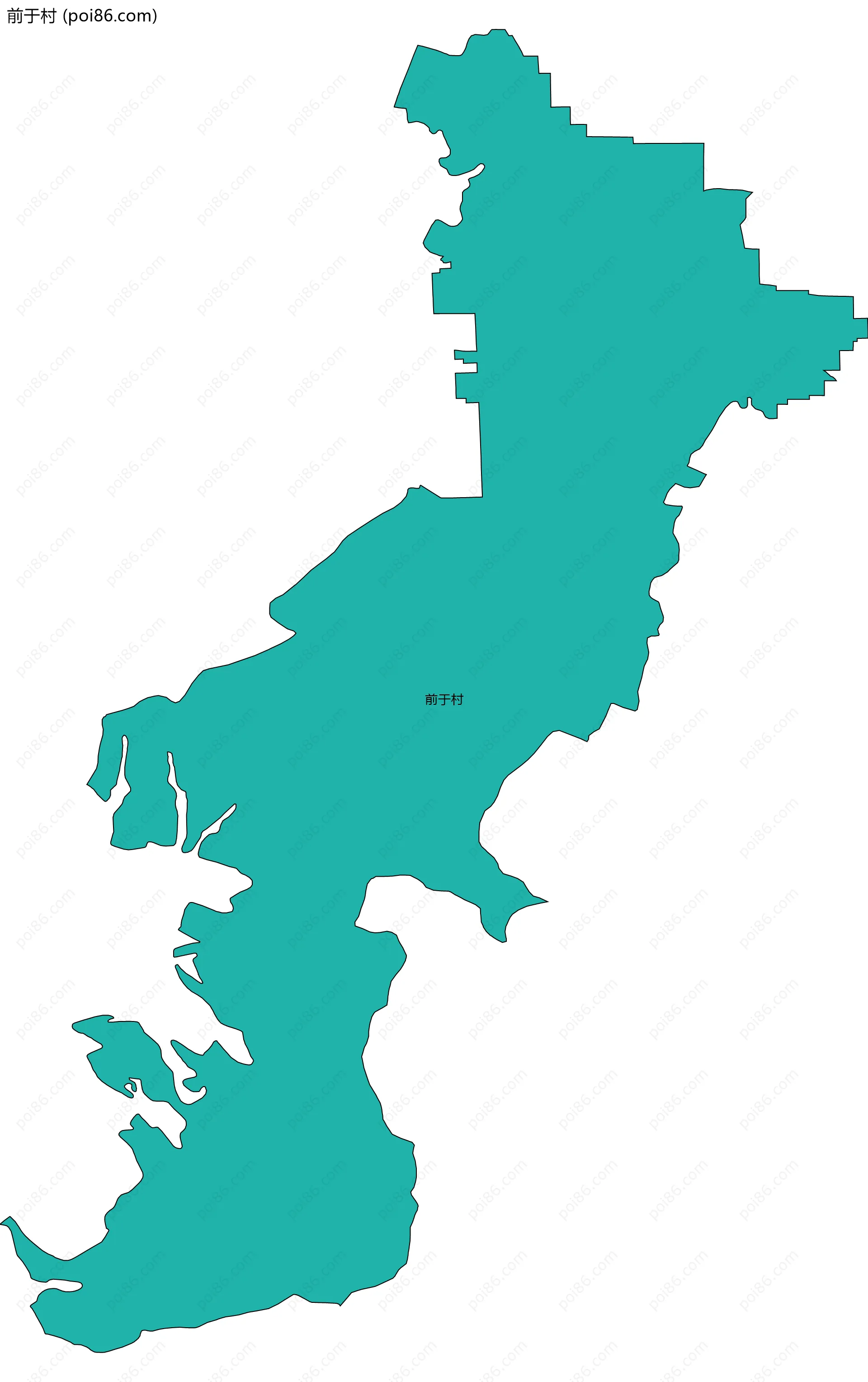 前于村边界地图