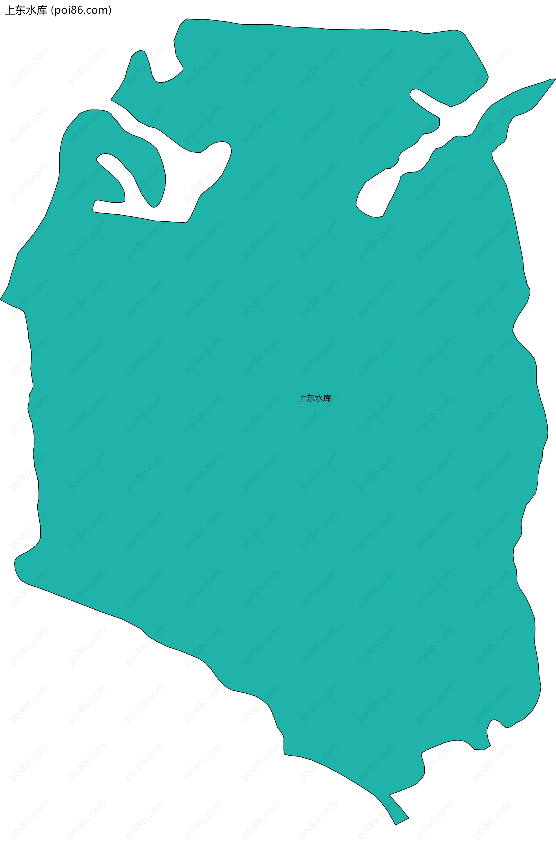 上东水库边界地图