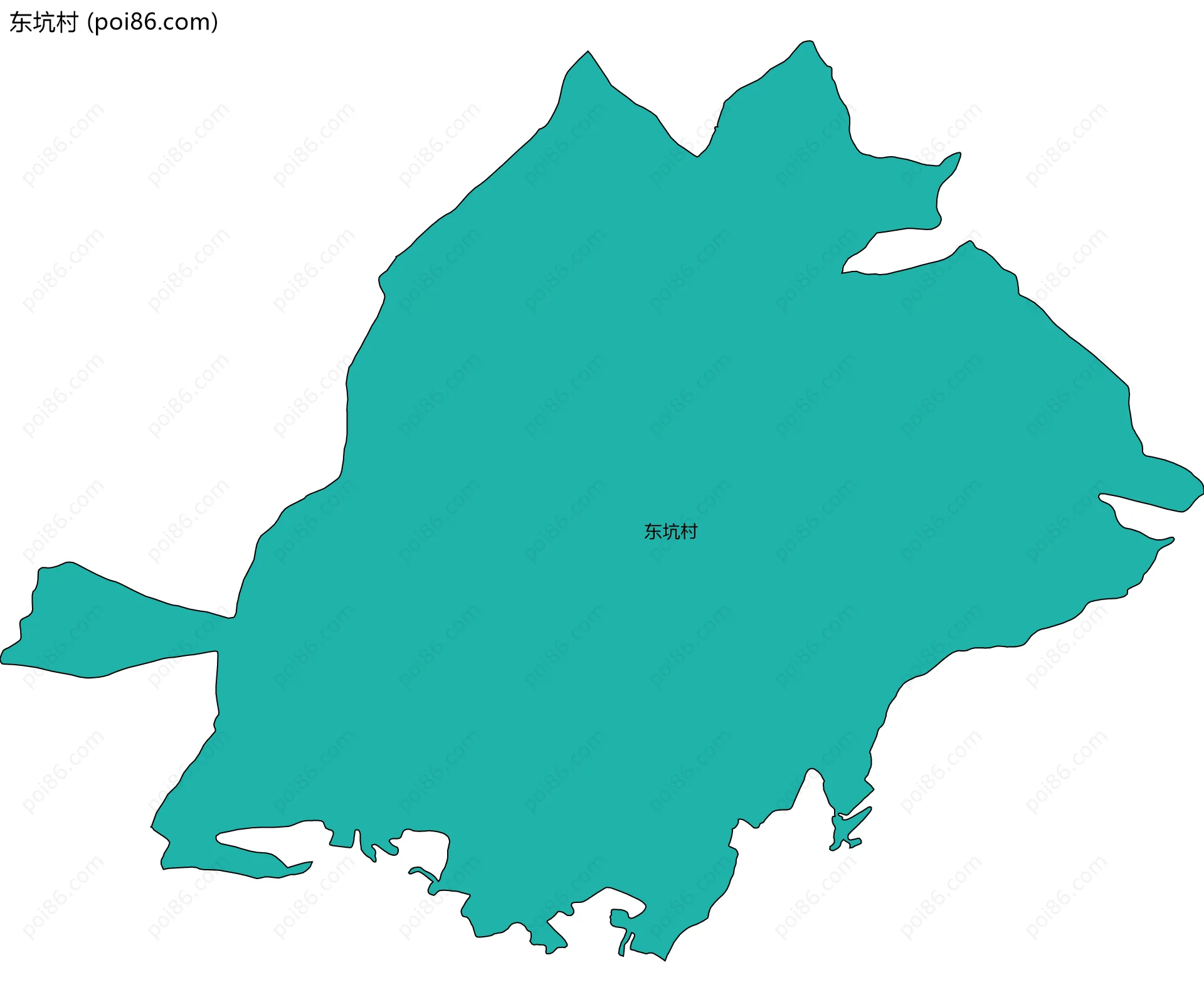 东坑村边界地图