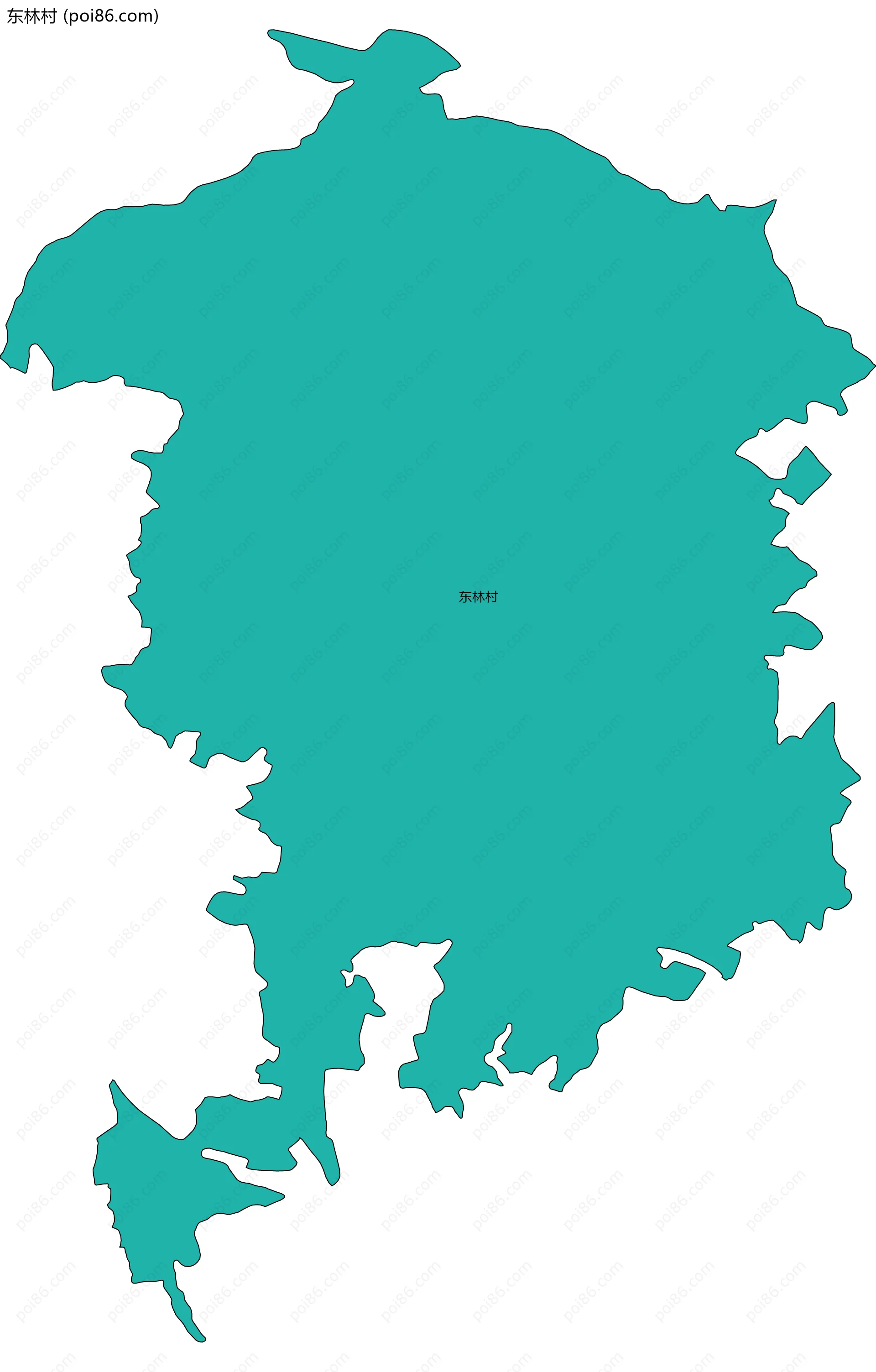 东林村边界地图