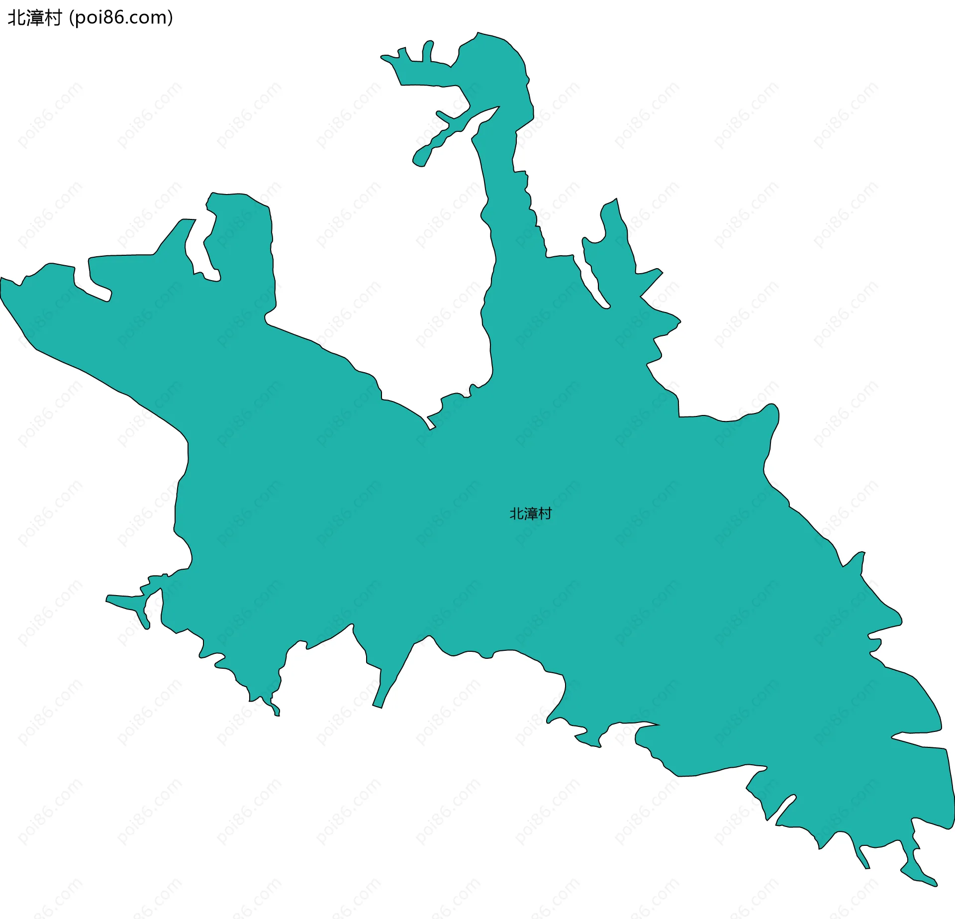 北漳村边界地图