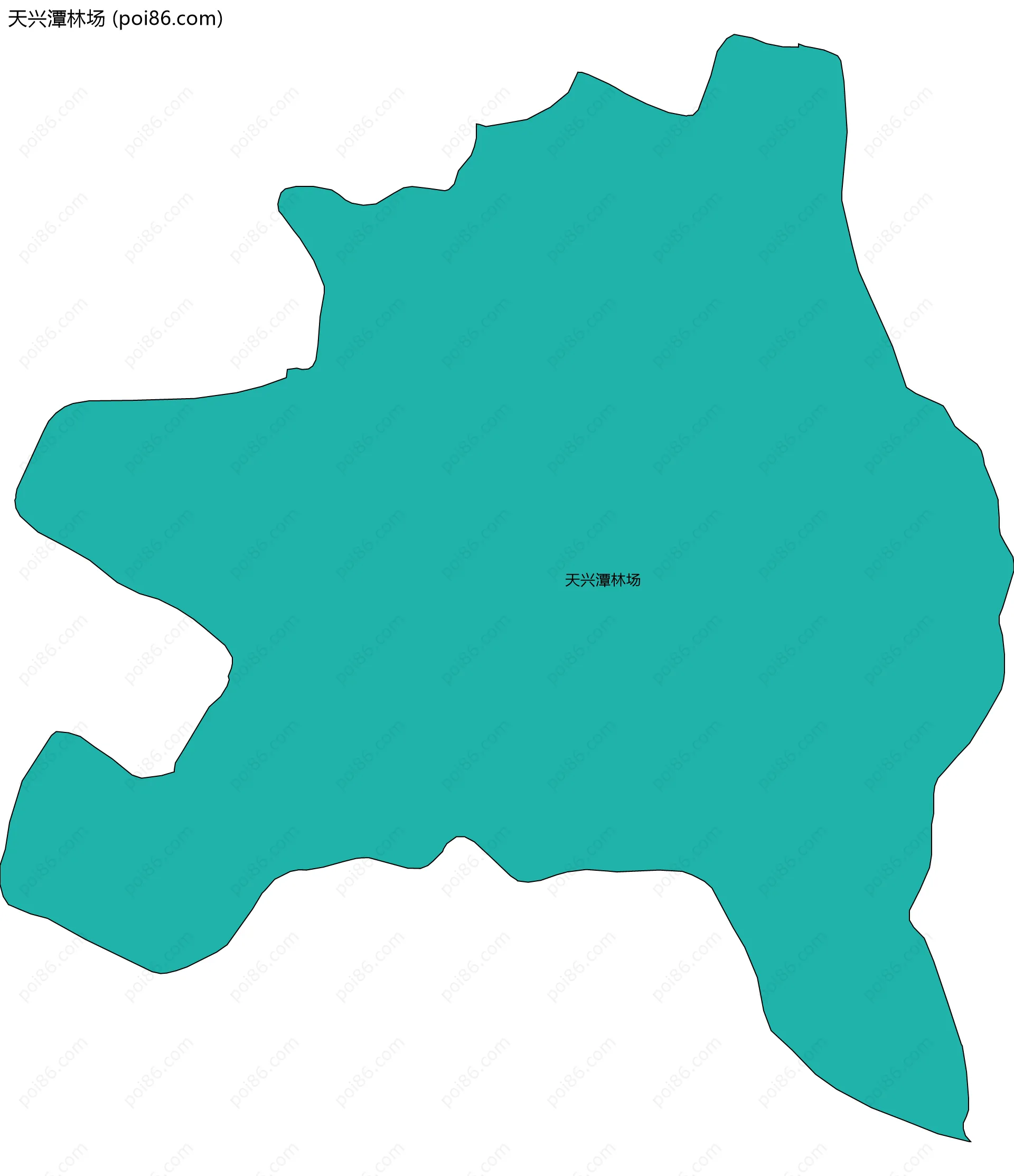 天兴潭林场边界地图