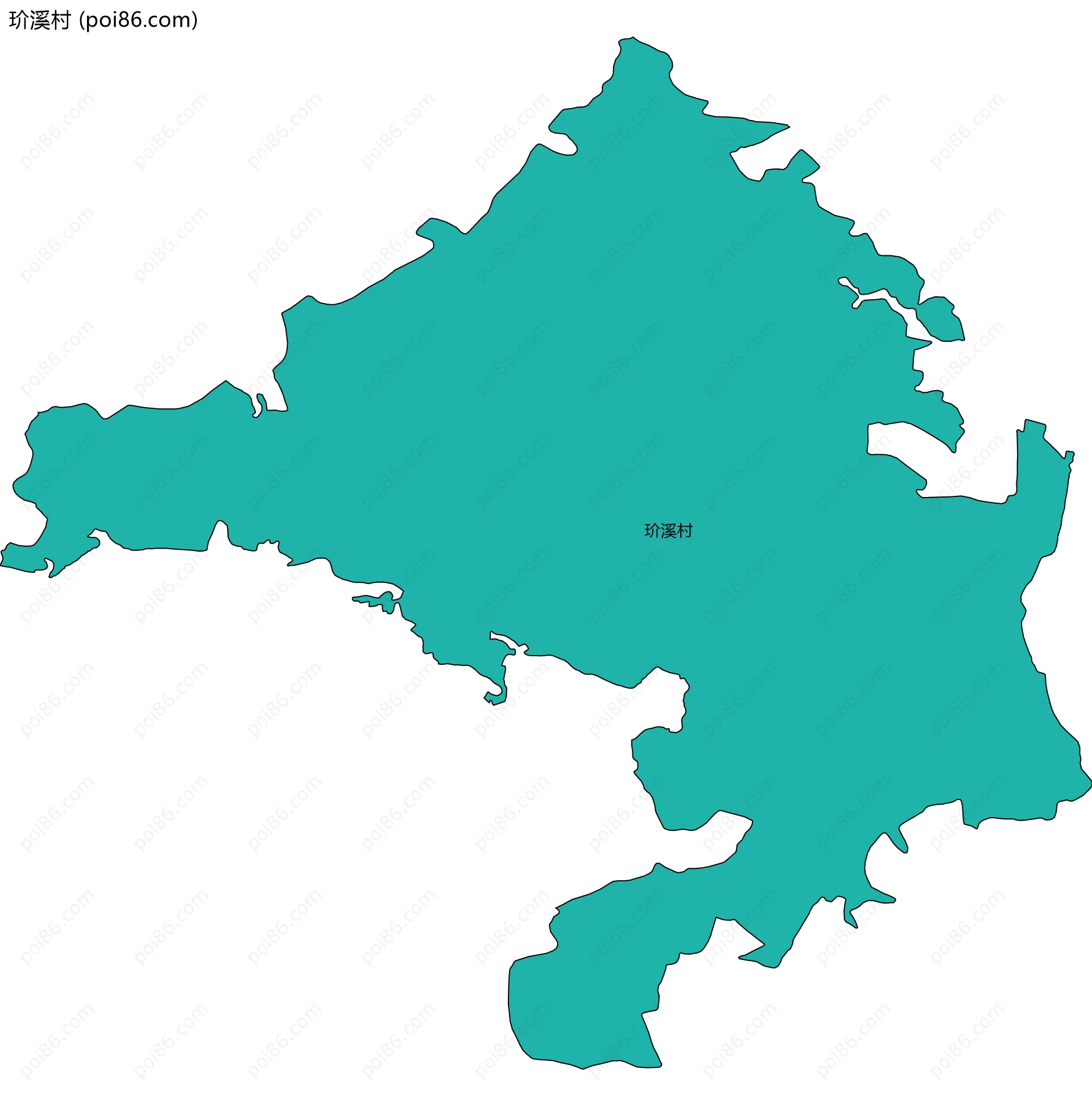 玠溪村边界地图