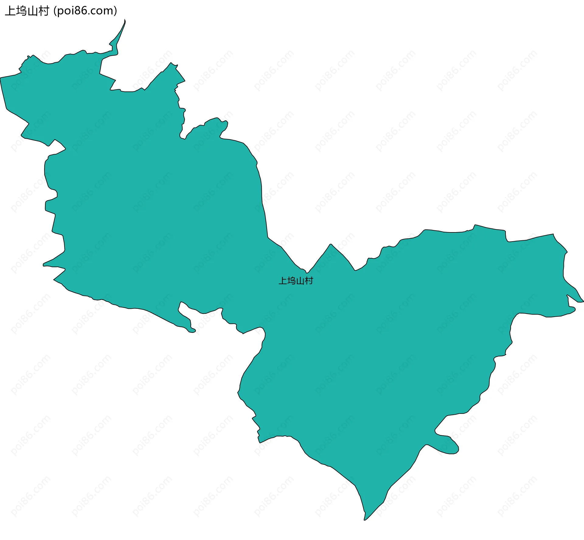 上坞山村边界地图