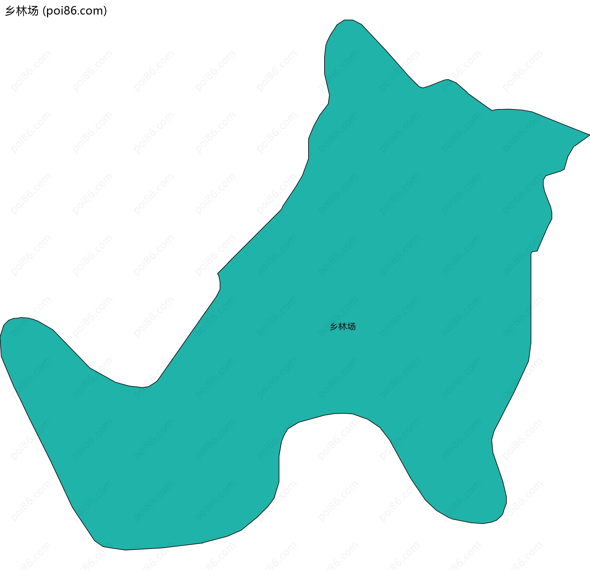 乡林场边界地图