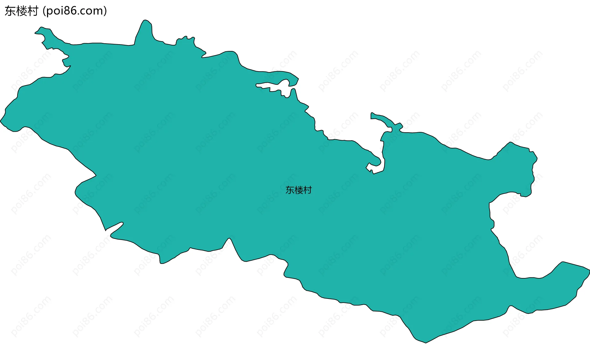 东楼村边界地图