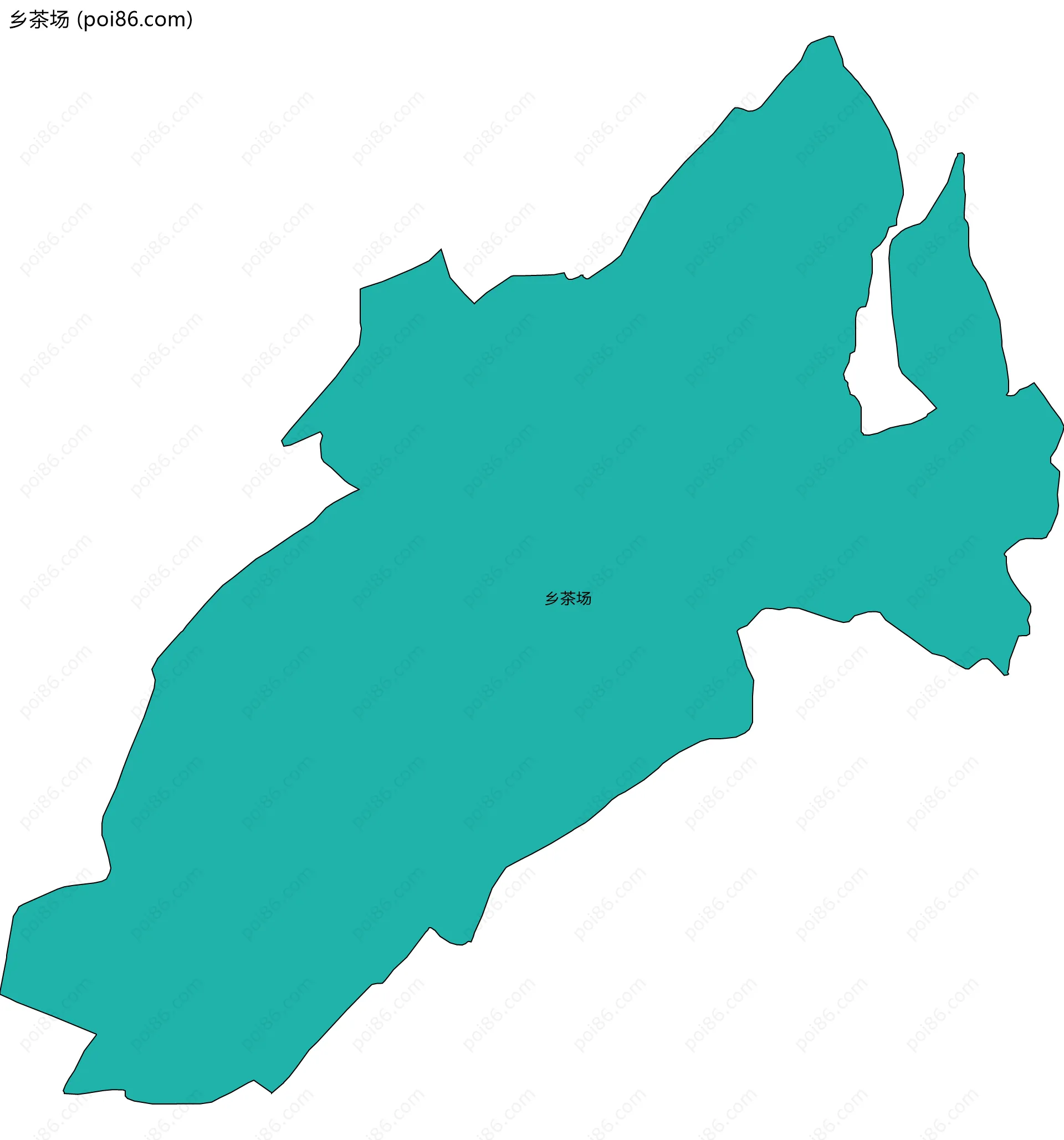 乡茶场边界地图