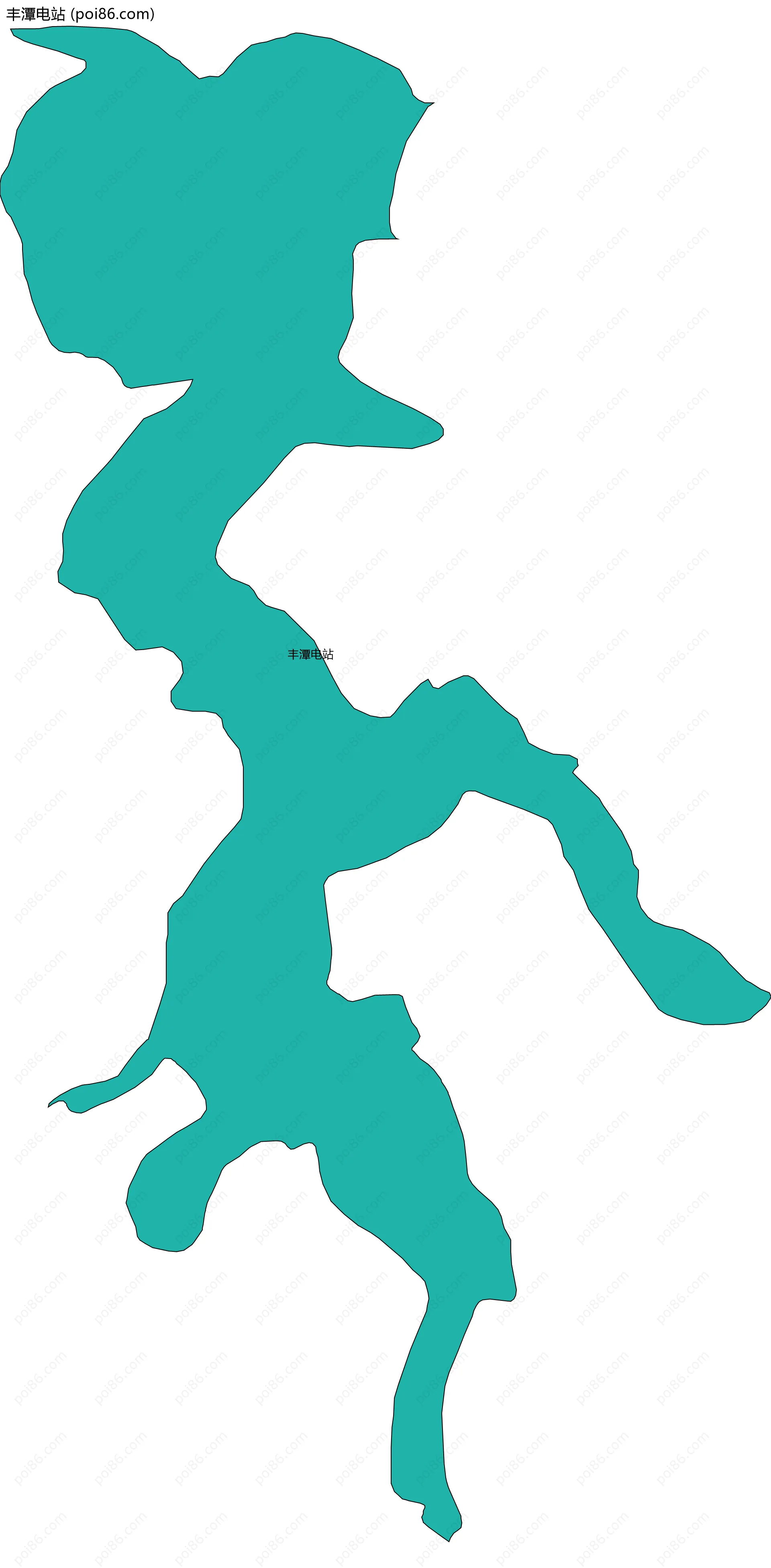 丰潭电站边界地图