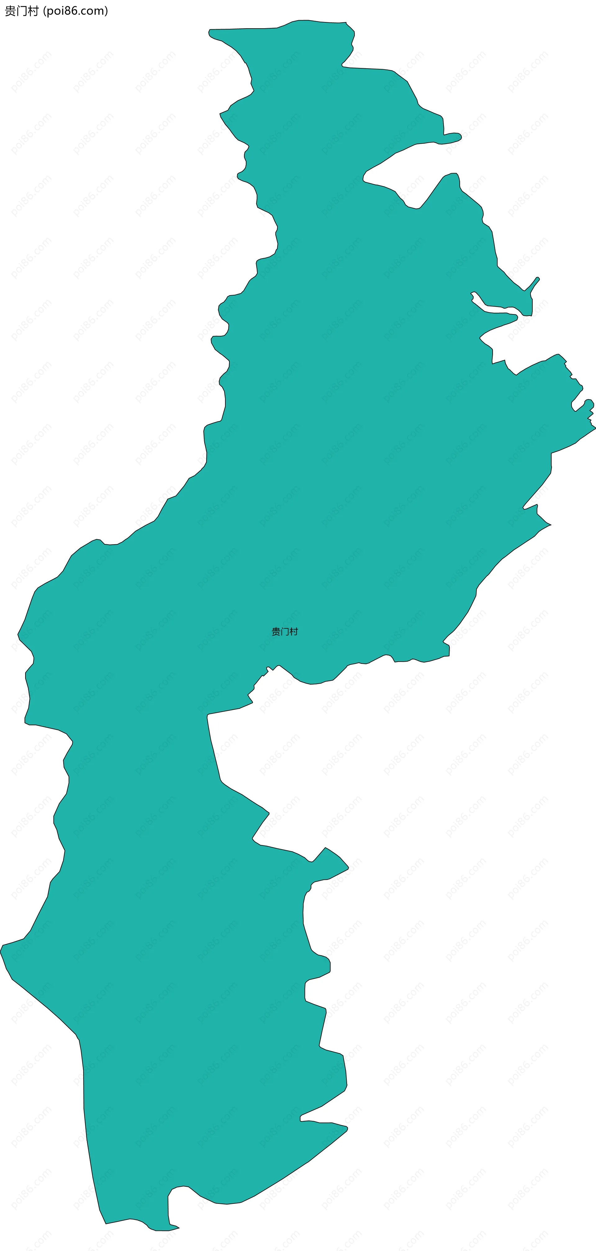 贵门村边界地图