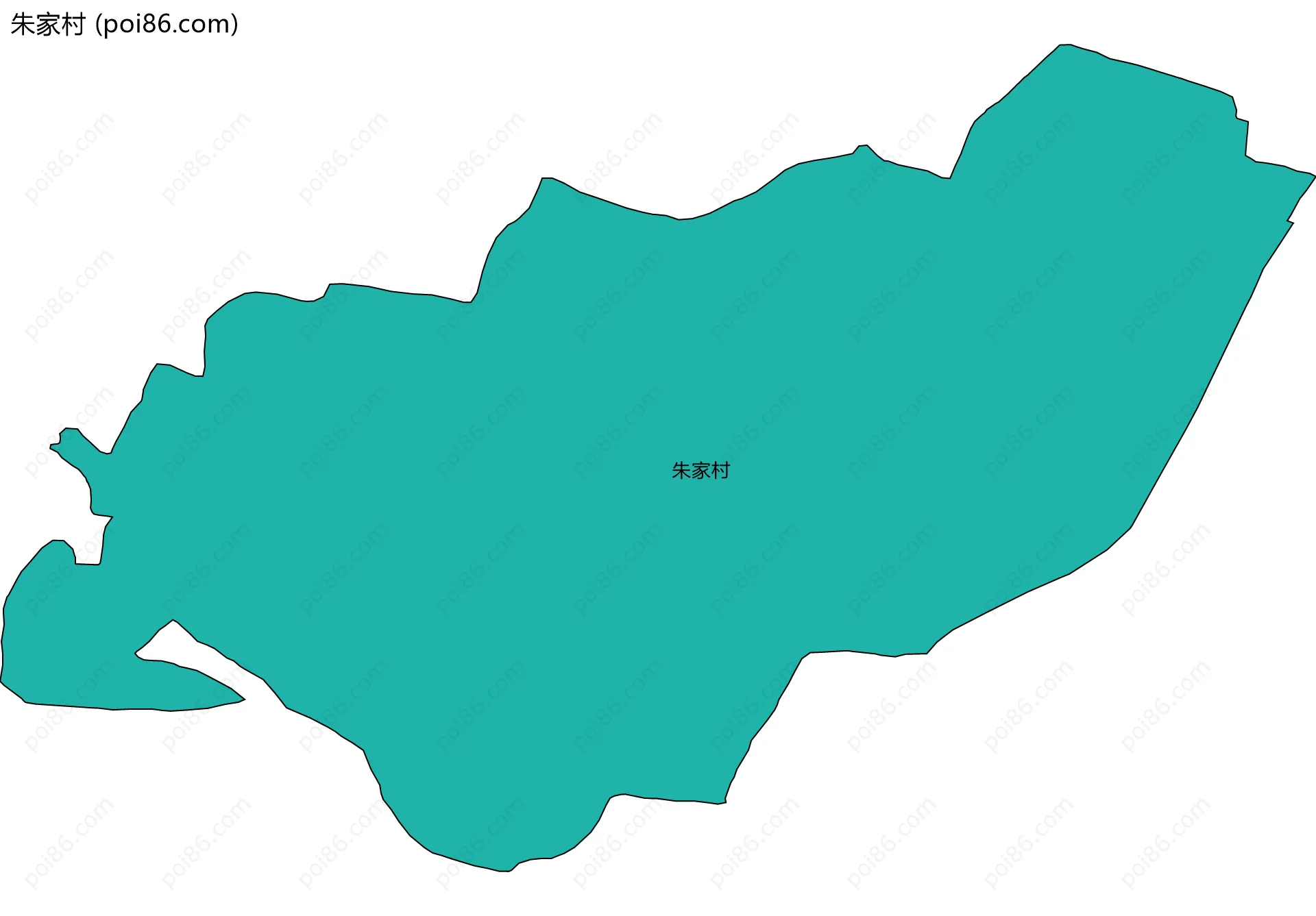 朱家村边界地图