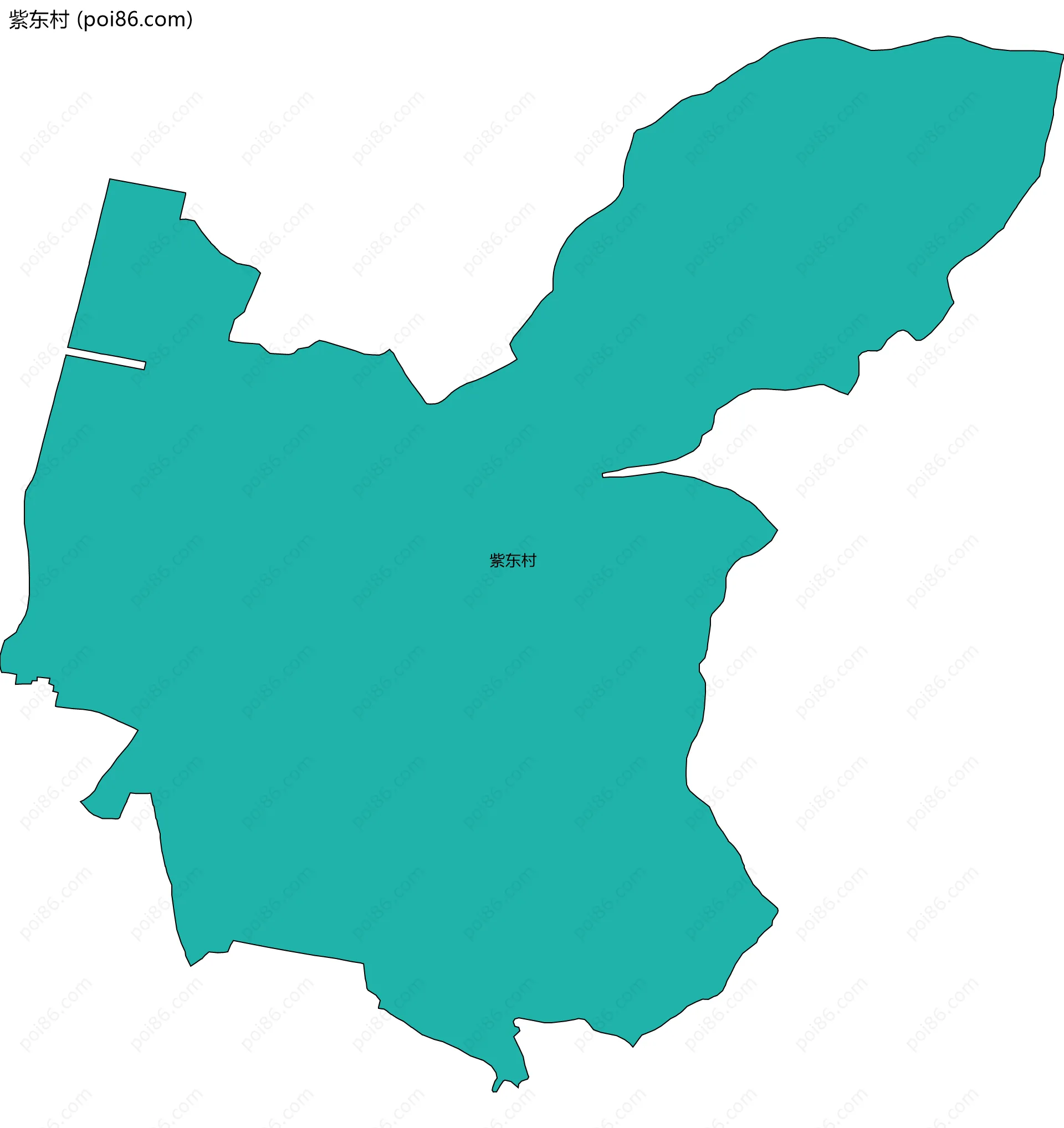 紫东村边界地图